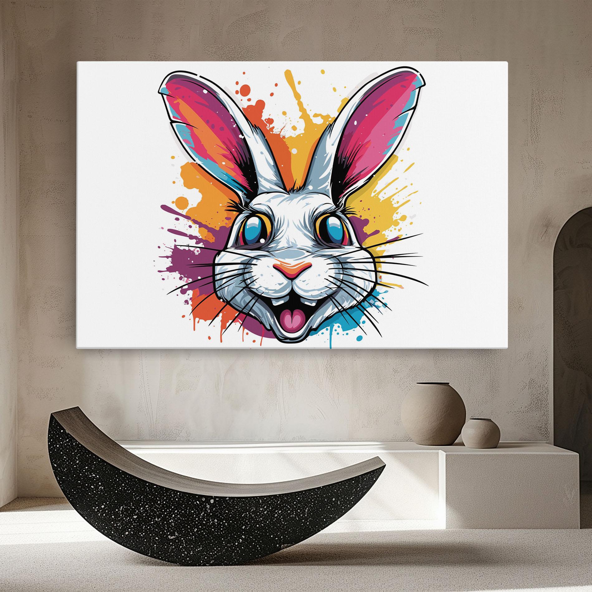 Leinwandbild Crazy Bunny mockup 8