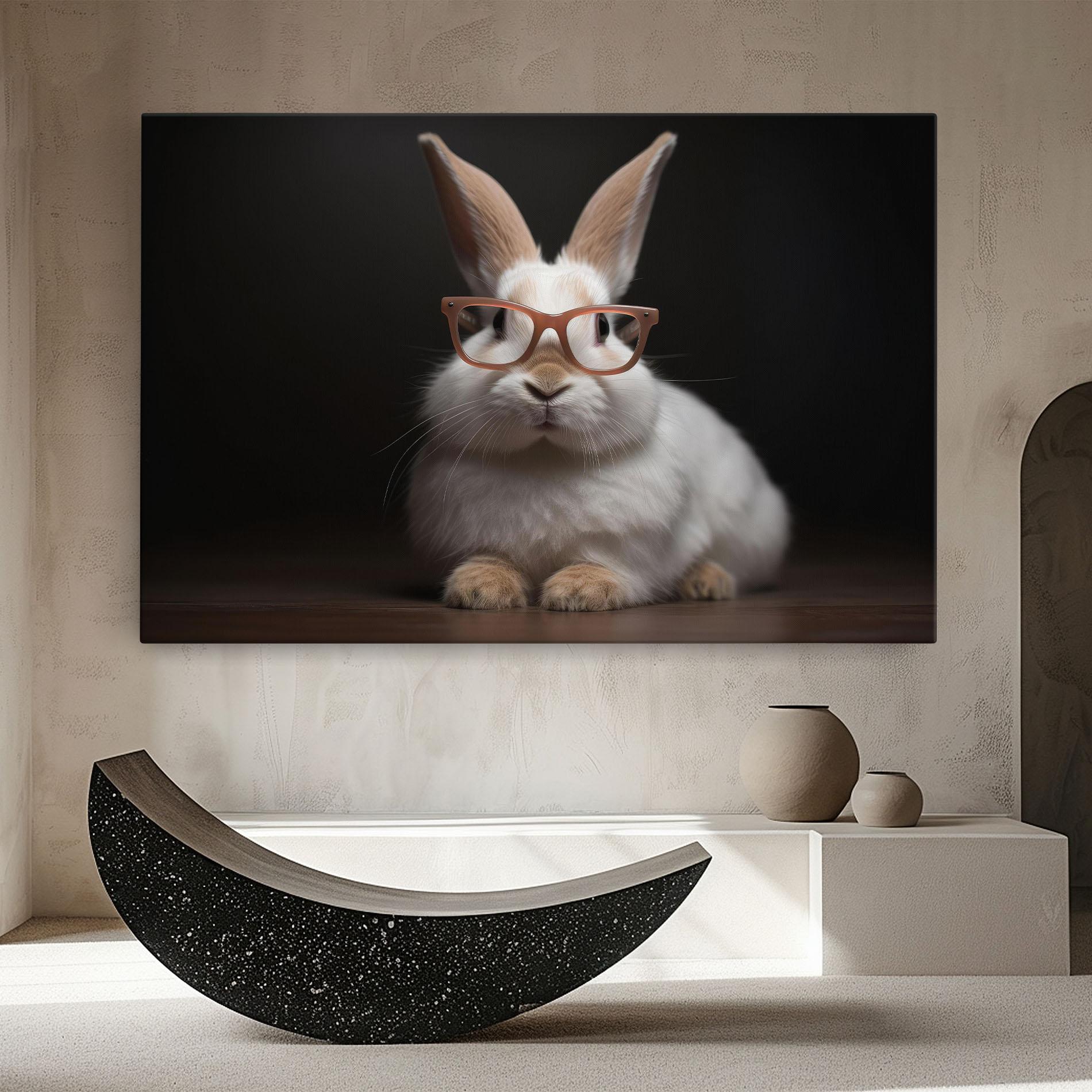 Leinwandbild Eyeglasses Bunny mockup 8
