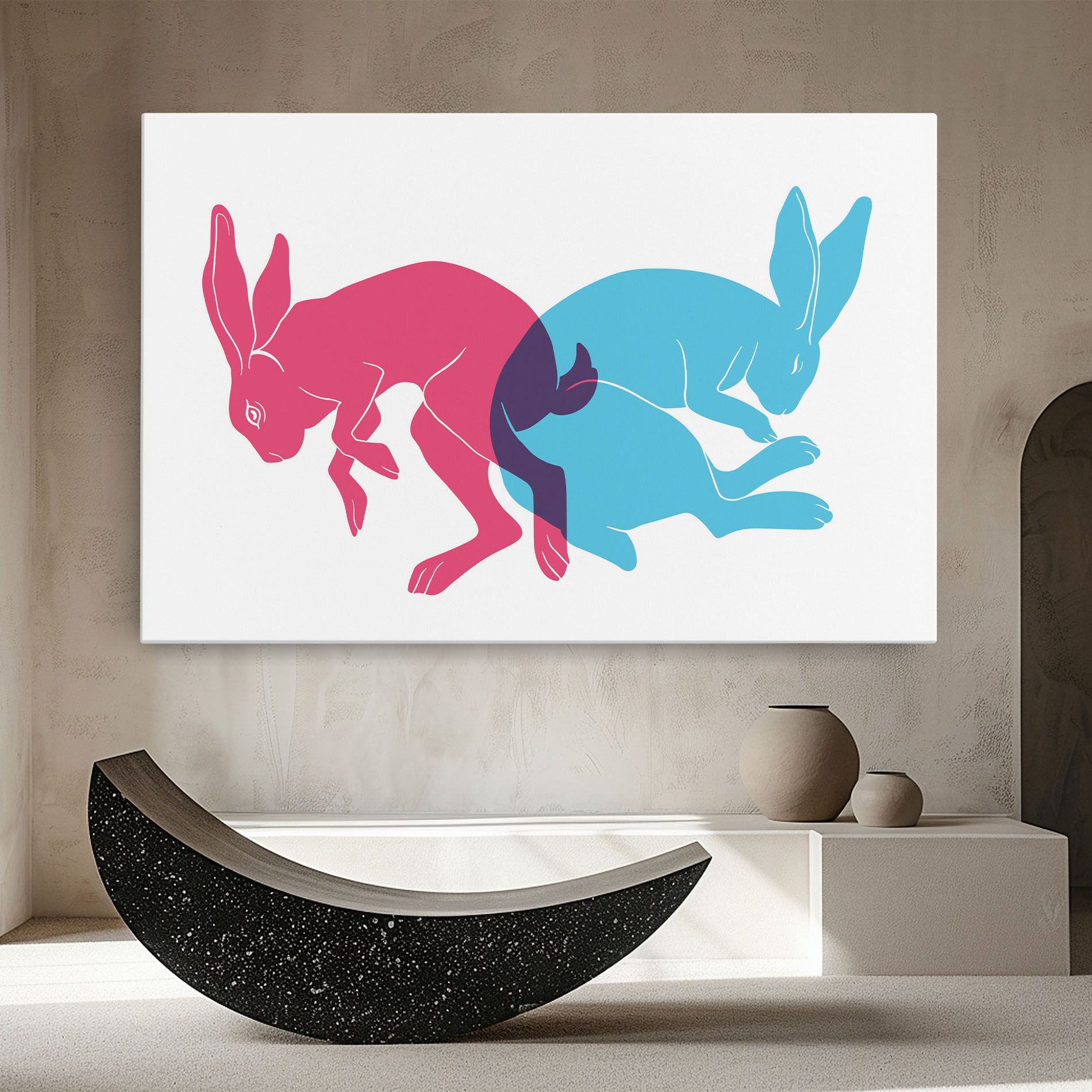 Rabbits Riso mockup 8