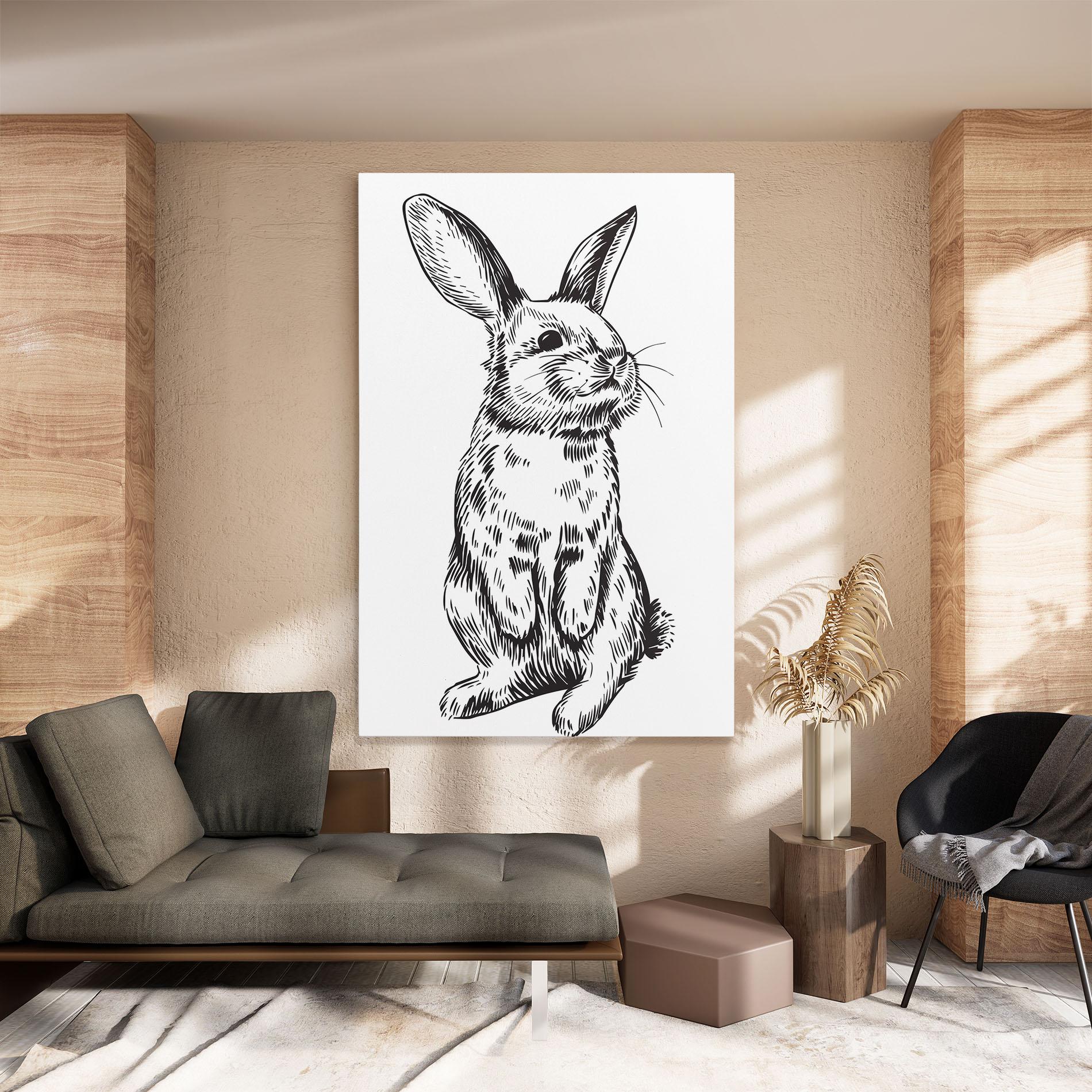 Leinwandbild Cute Bunny mockup 8