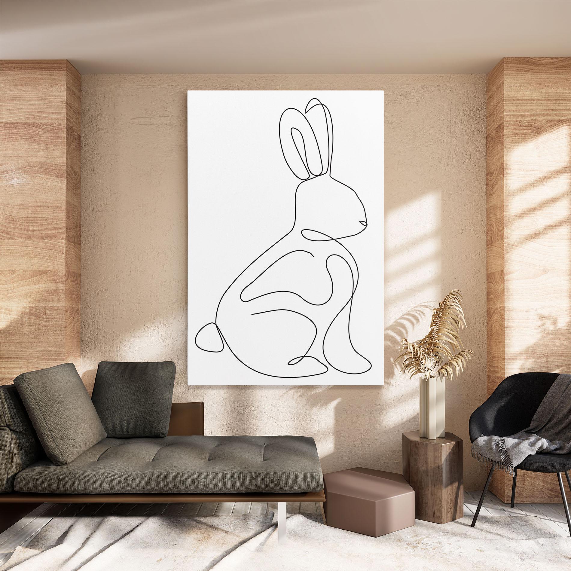 Leinwandbild Cute Rabbit mockup 8