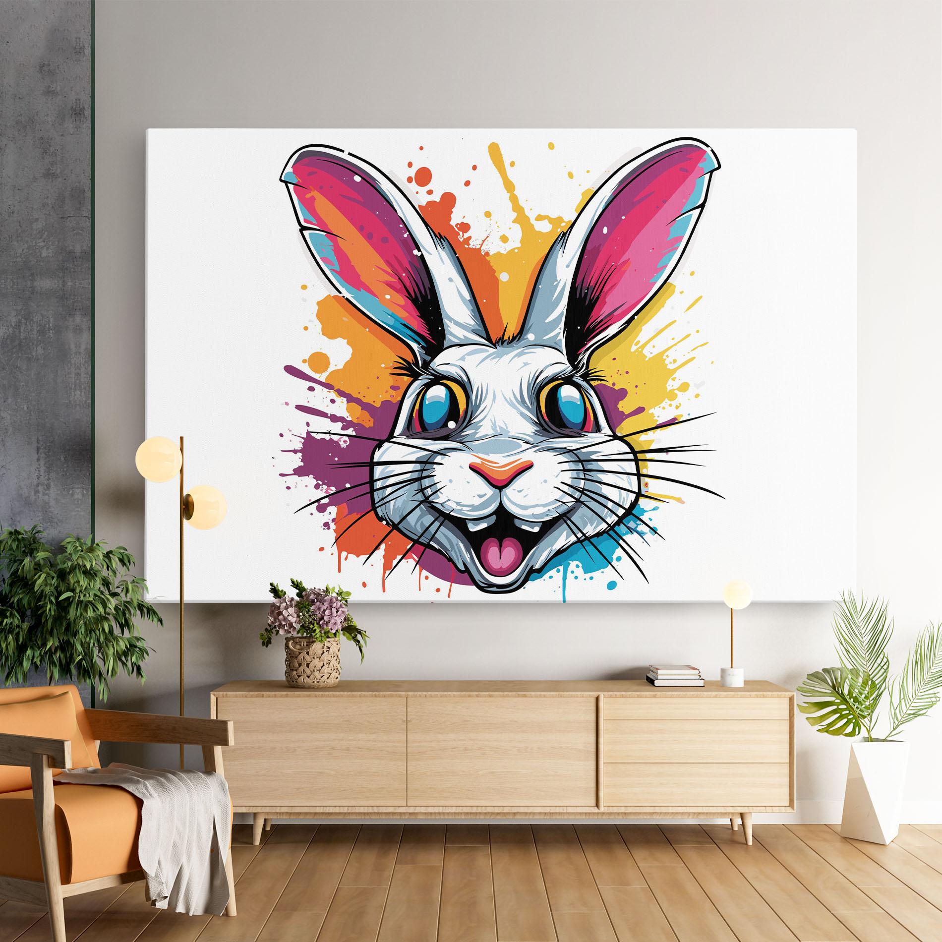 Leinwandbild Crazy Bunny mockup 9