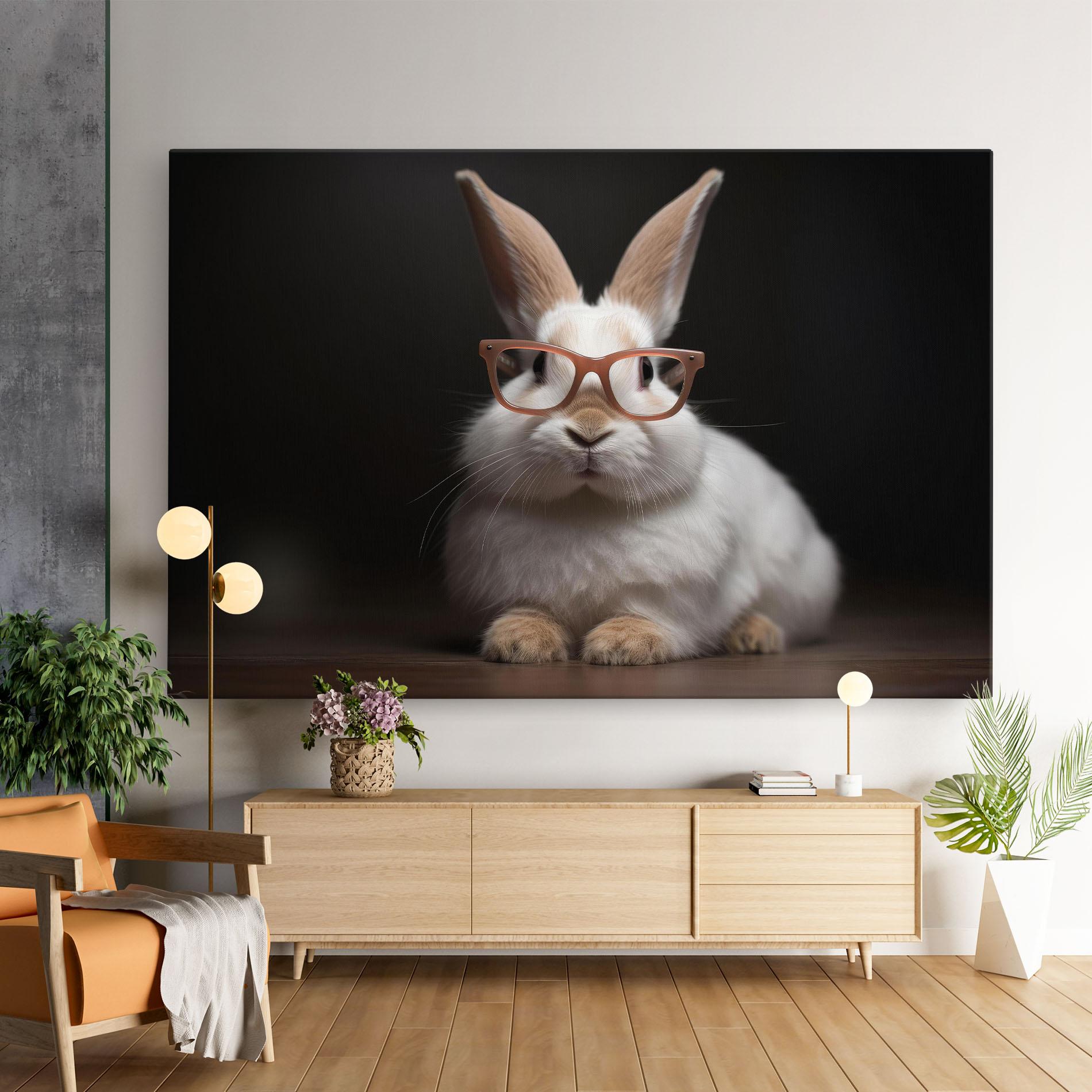 Leinwandbild Eyeglasses Bunny mockup 9