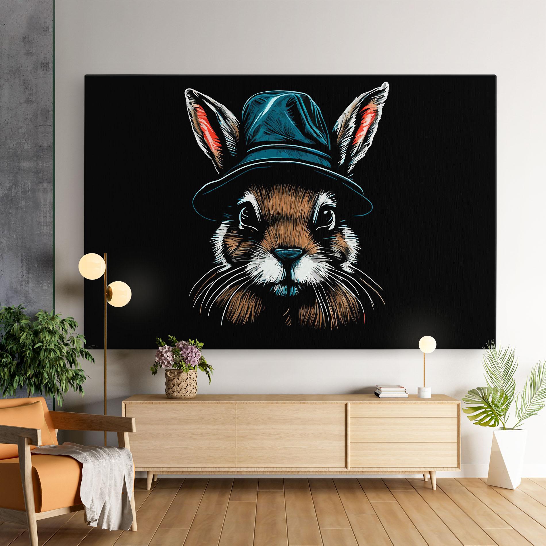Leinwandbild Hat Bunny mockup 9