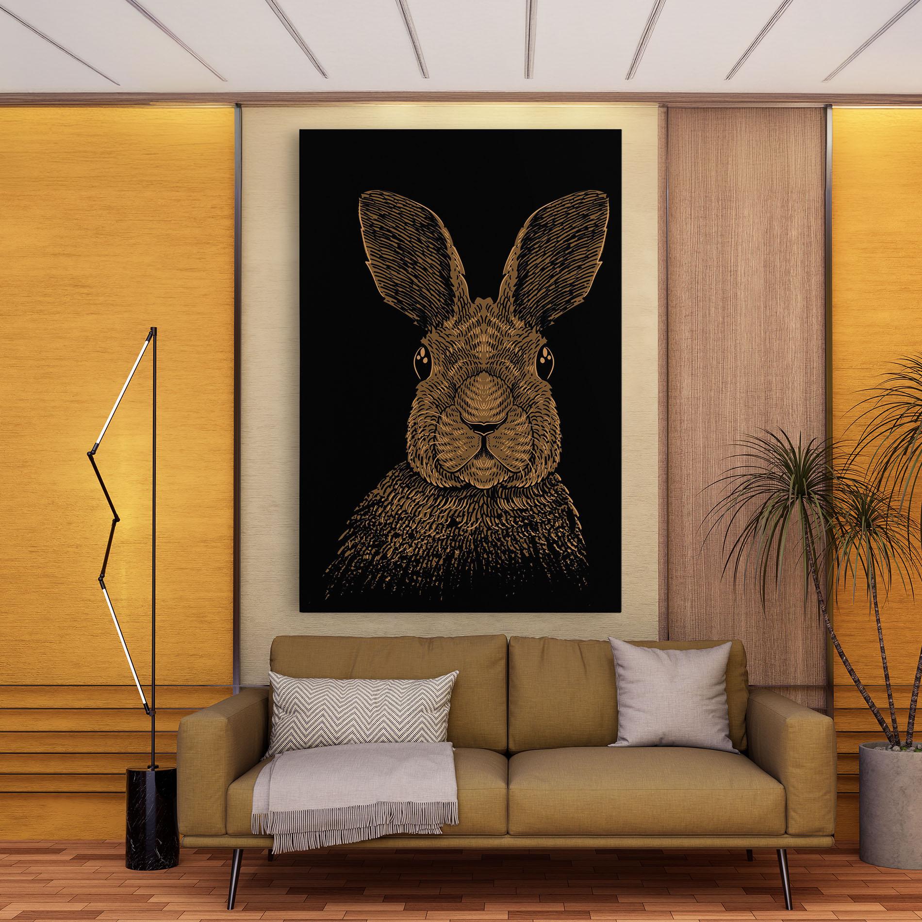 Leinwandbild Brown Bunny mockup 9