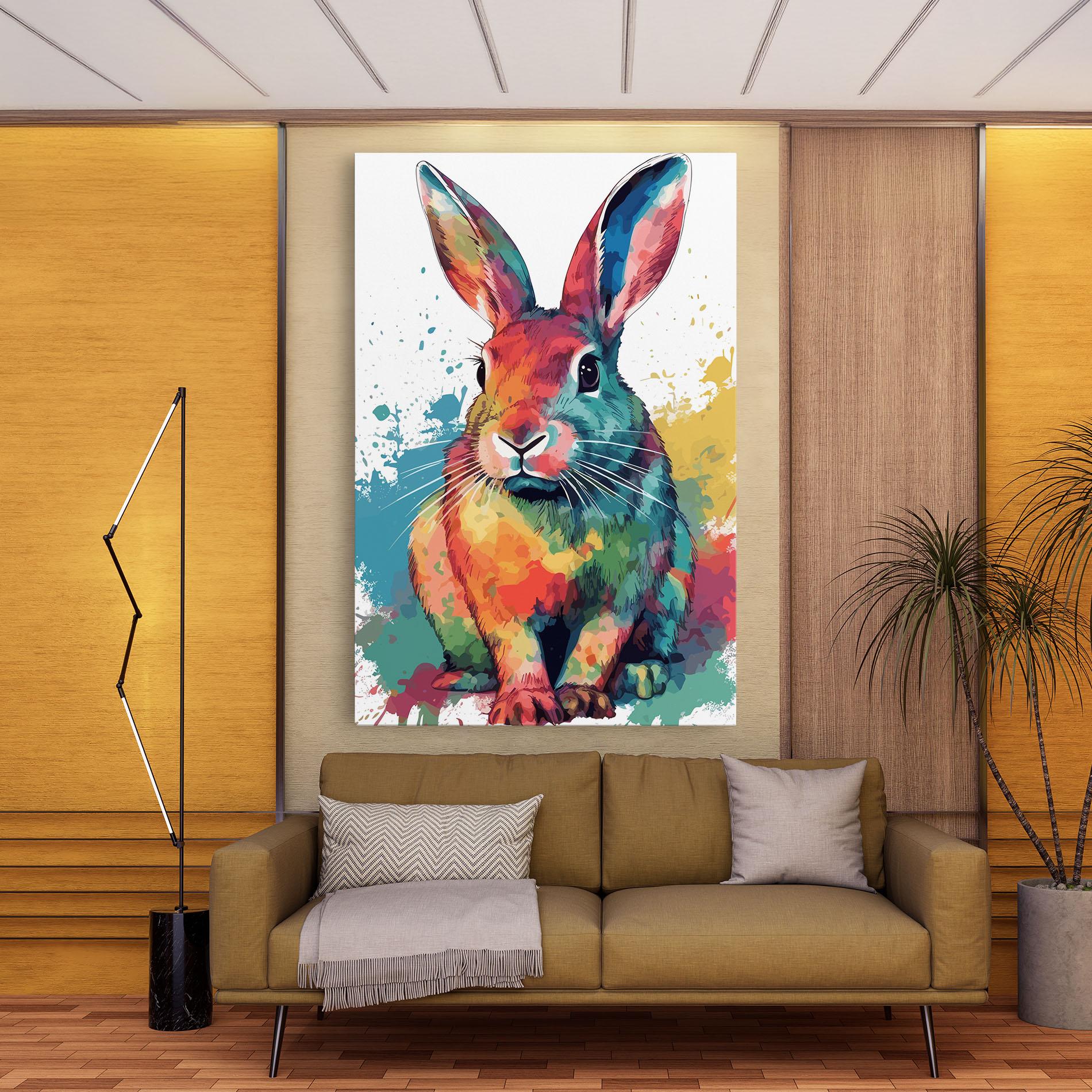 Leinwandbild Brush Rabbit mockup 9