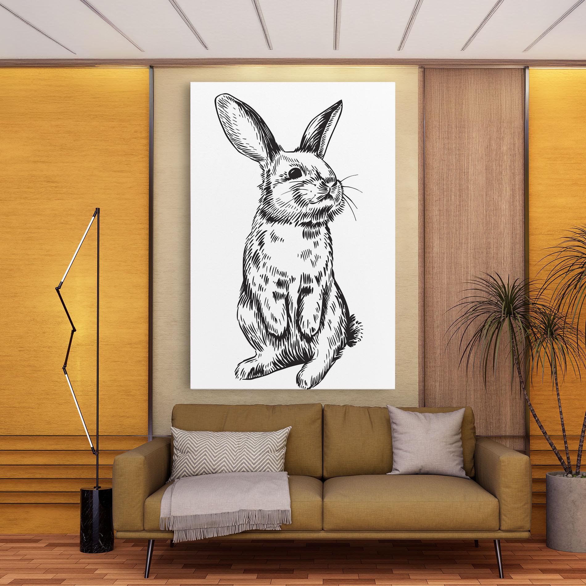 Leinwandbild Cute Bunny mockup 9