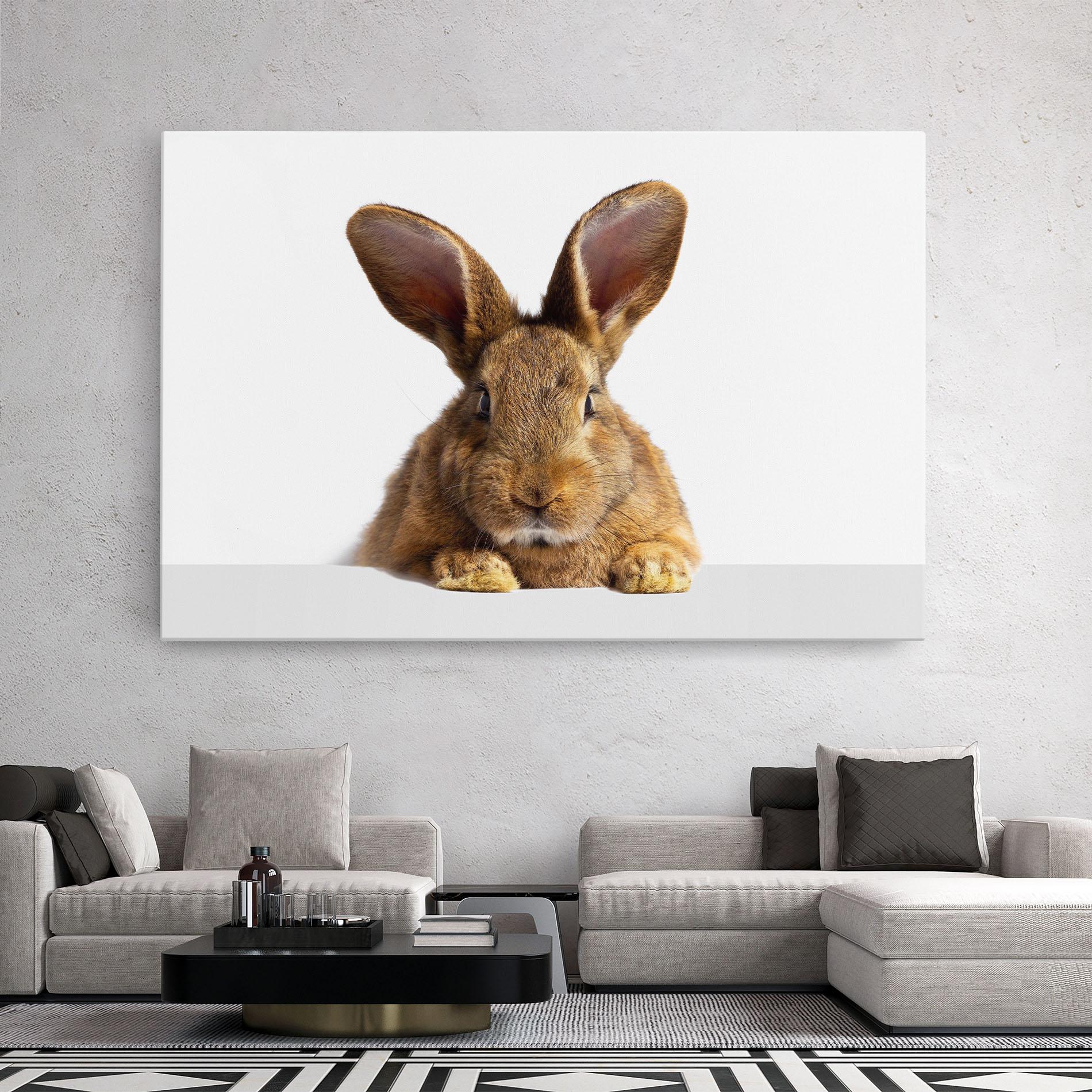 Leinwandbild Brown Cute Bunny mockup 2