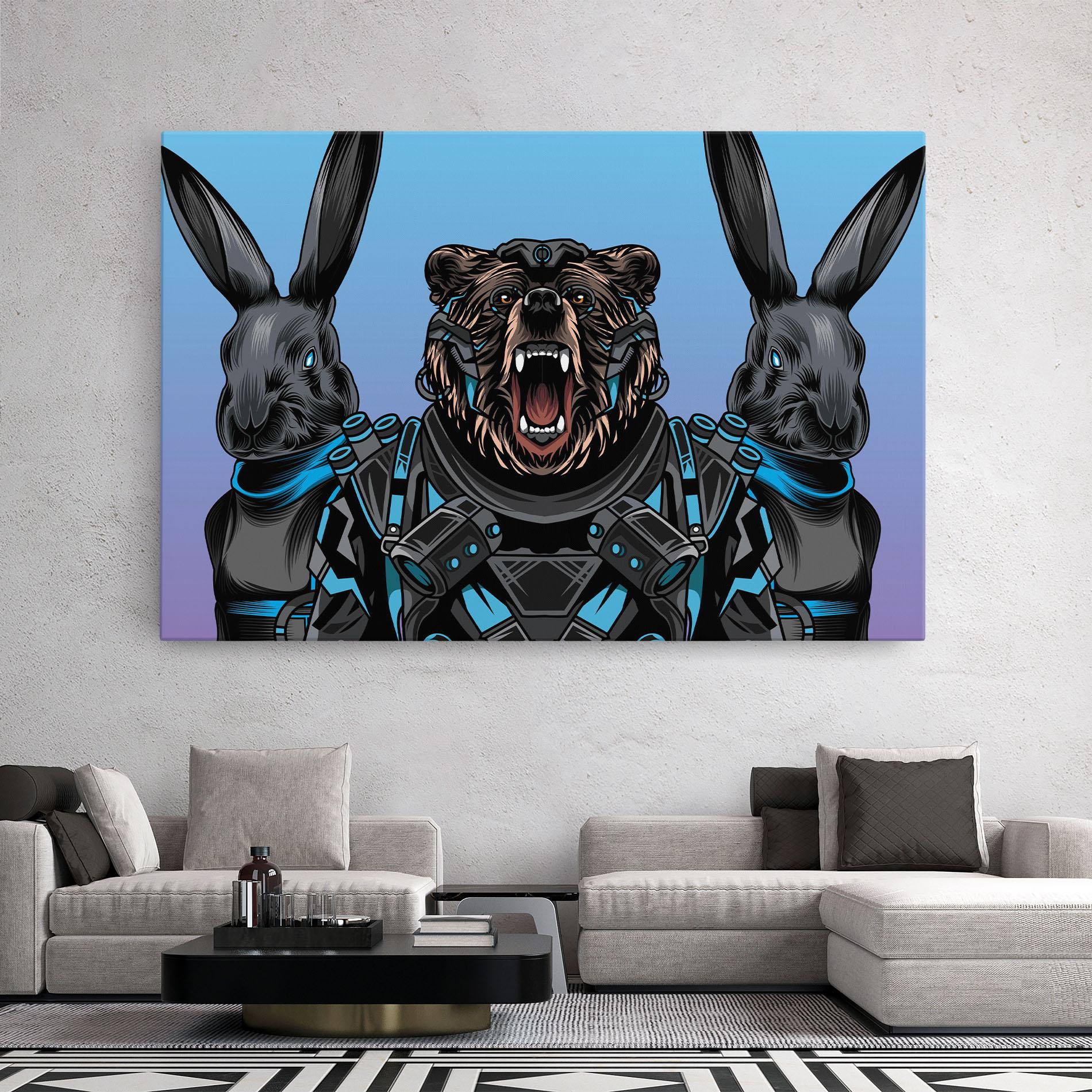 Leinwandbild Bunny Bear mockup 2