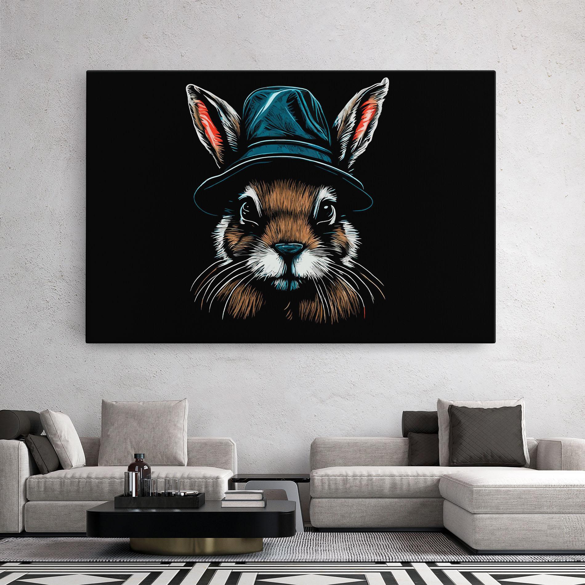 Leinwandbild Hat Bunny mockup 2