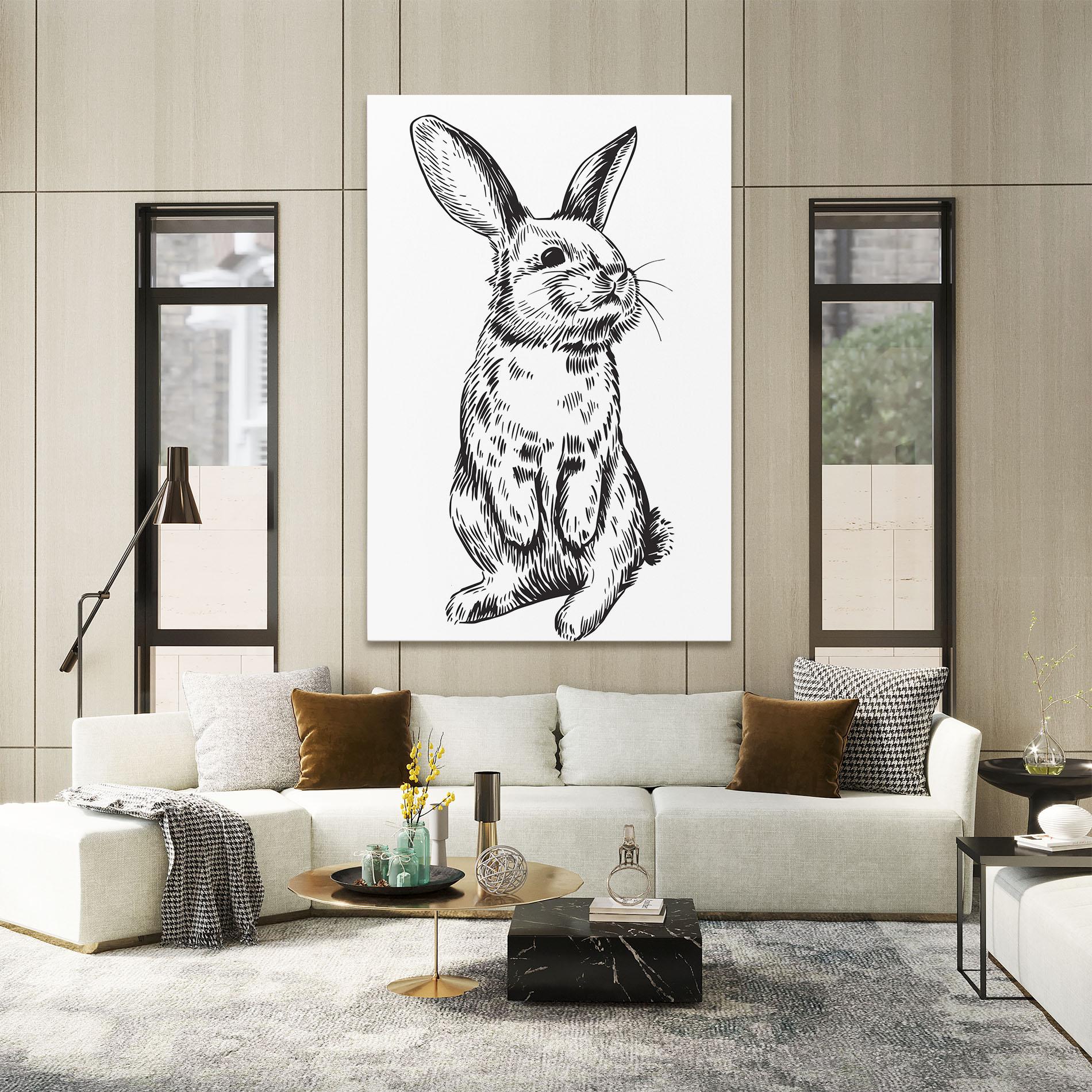 Leinwandbild Cute Bunny mockup 2