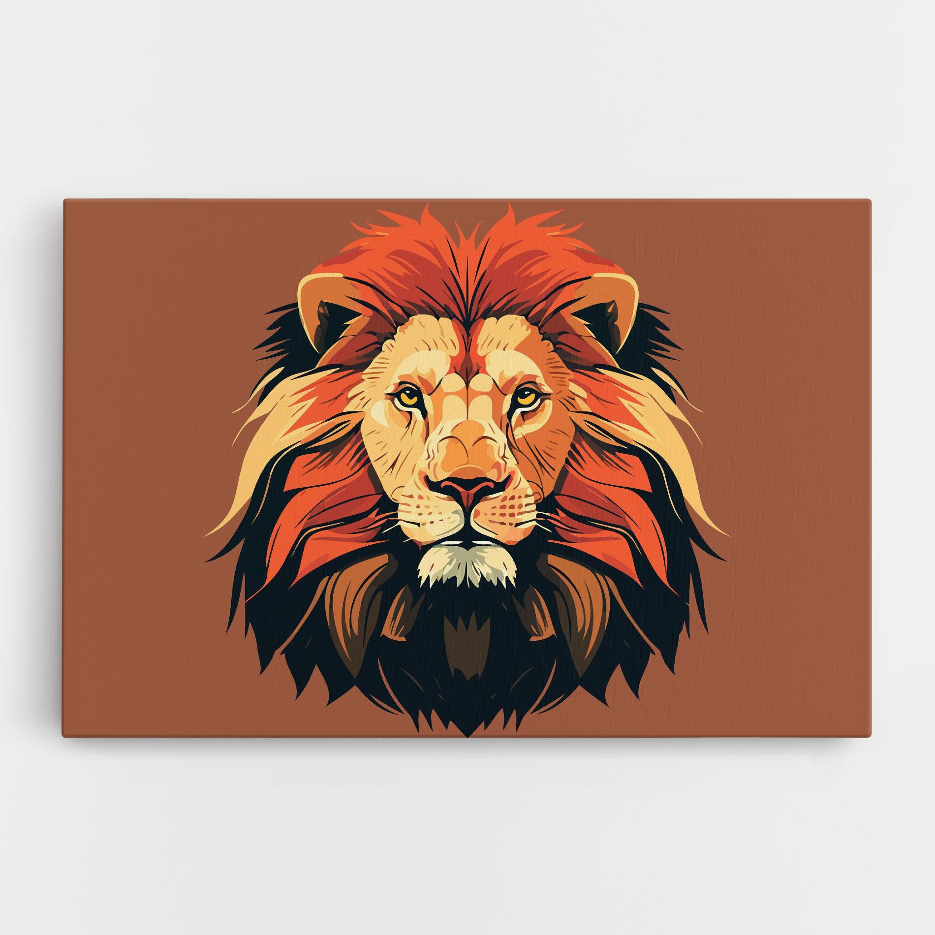 Leinwandbild African Lion mockup 0