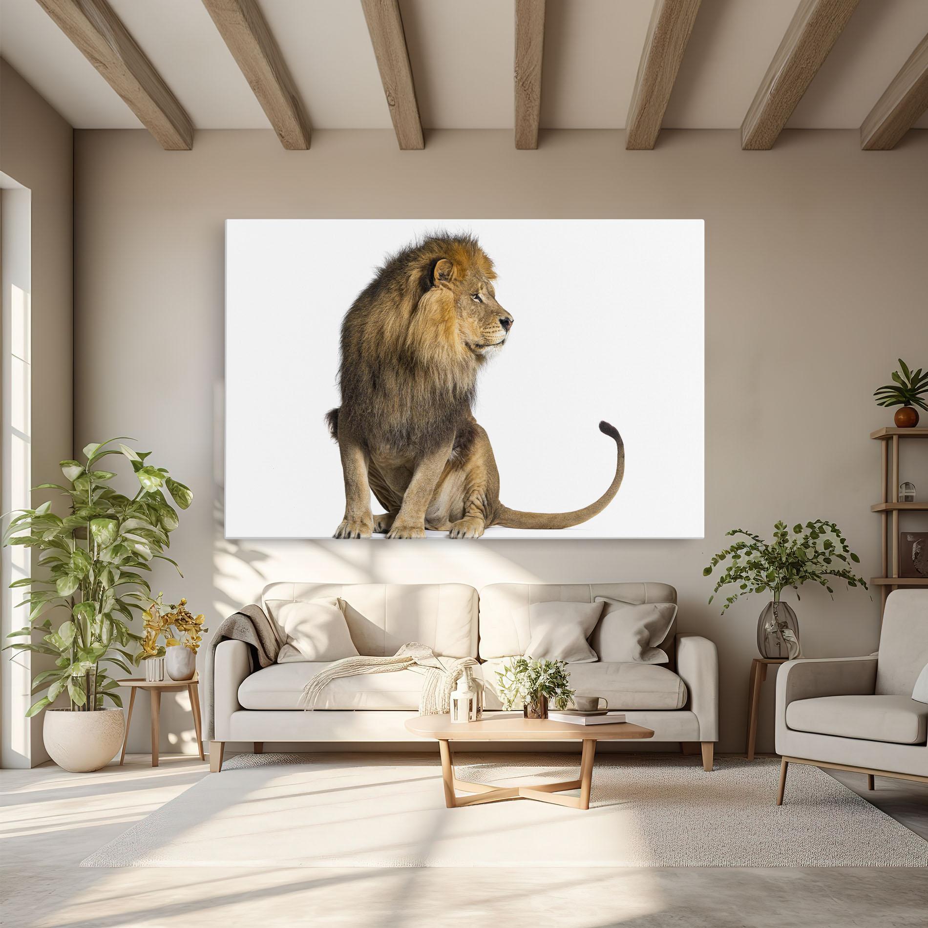 Leinwandbild Big Lion mockup 6
