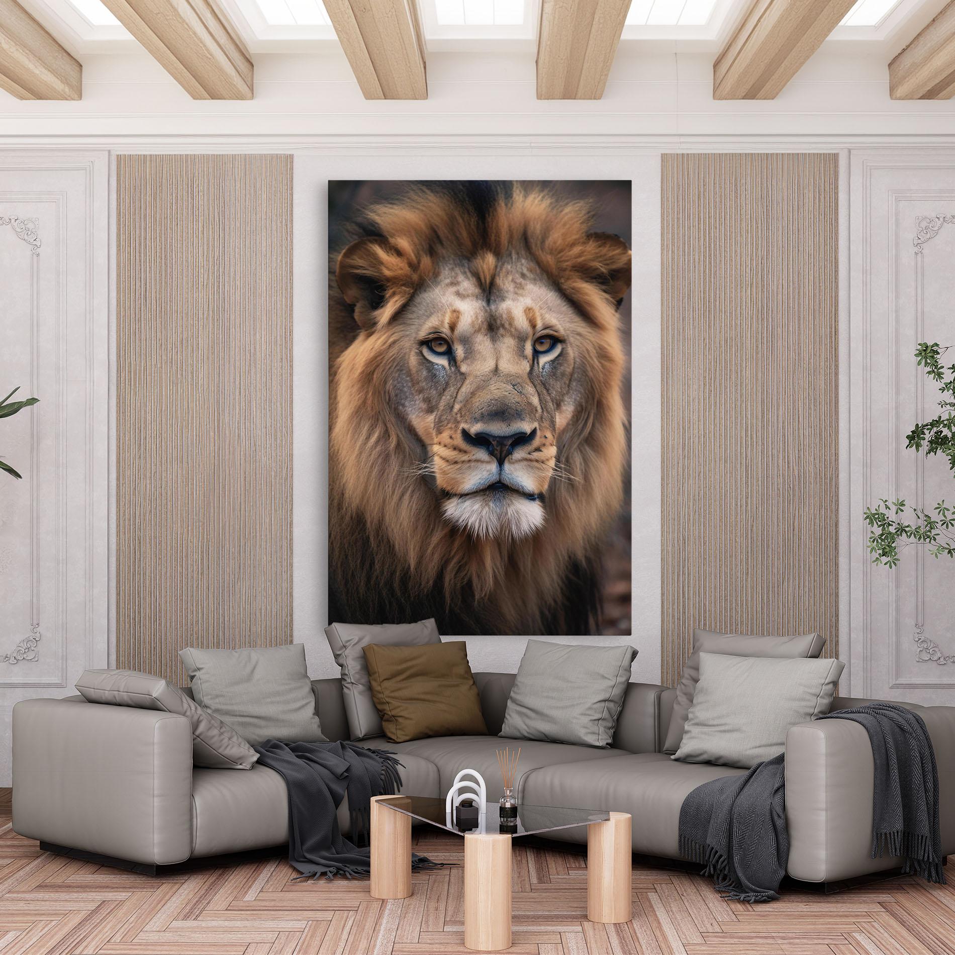 Leinwandbild Wild Lion View mockup 6
