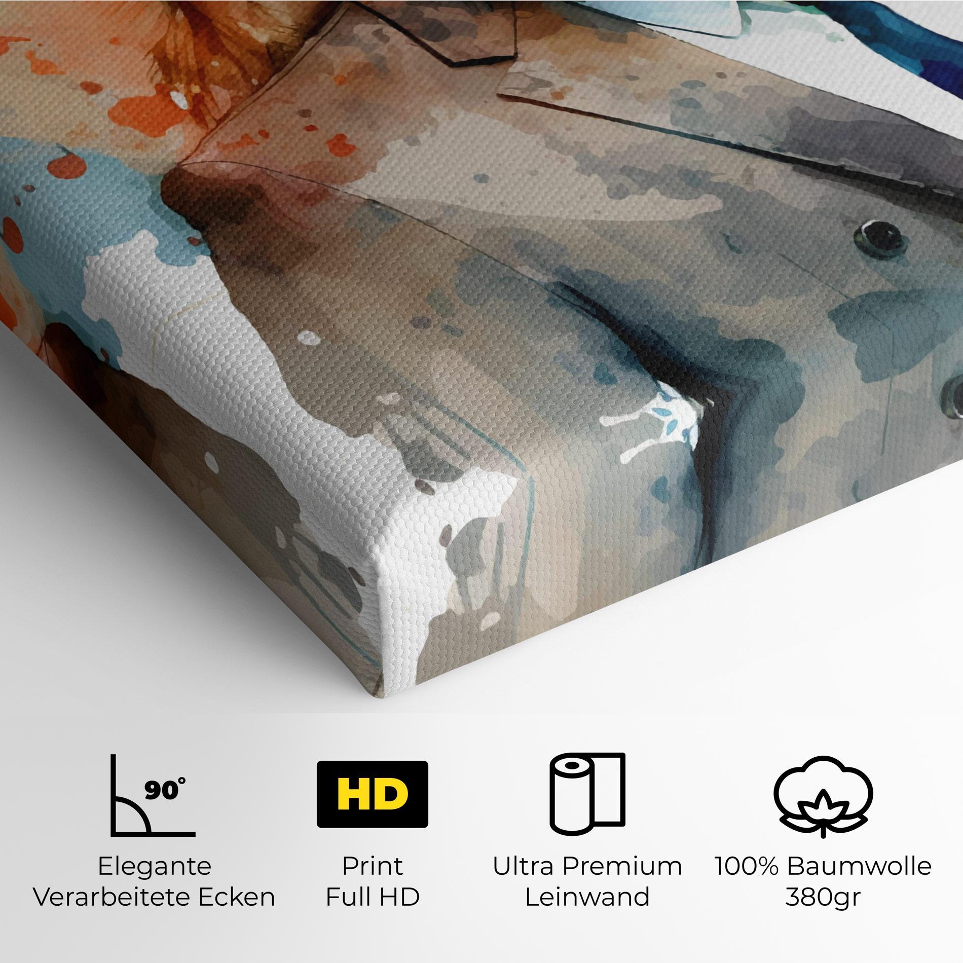 Leinwandbild Brown Suit Lion mockup 4