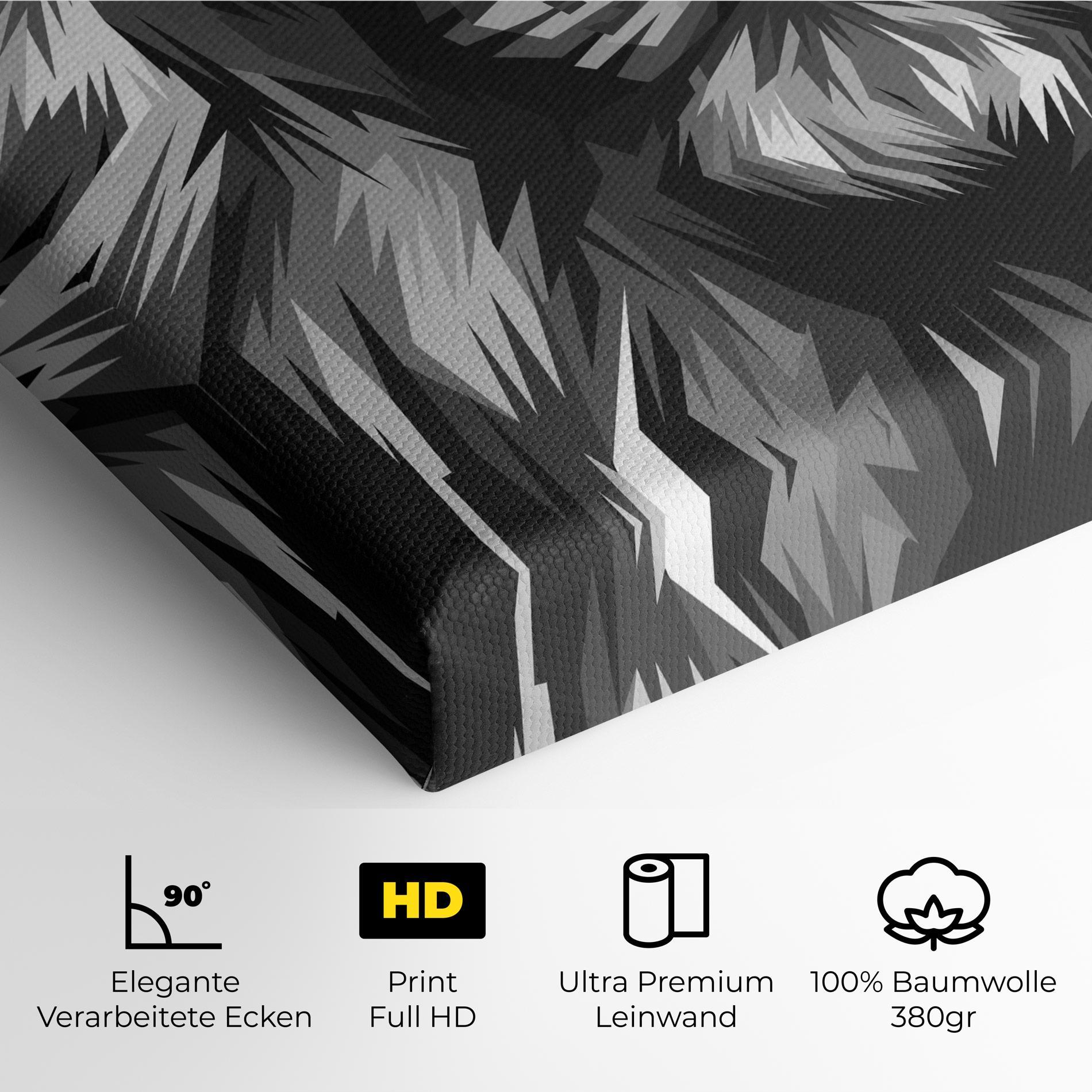 Leinwandbild Grey Head Lion mockup 4