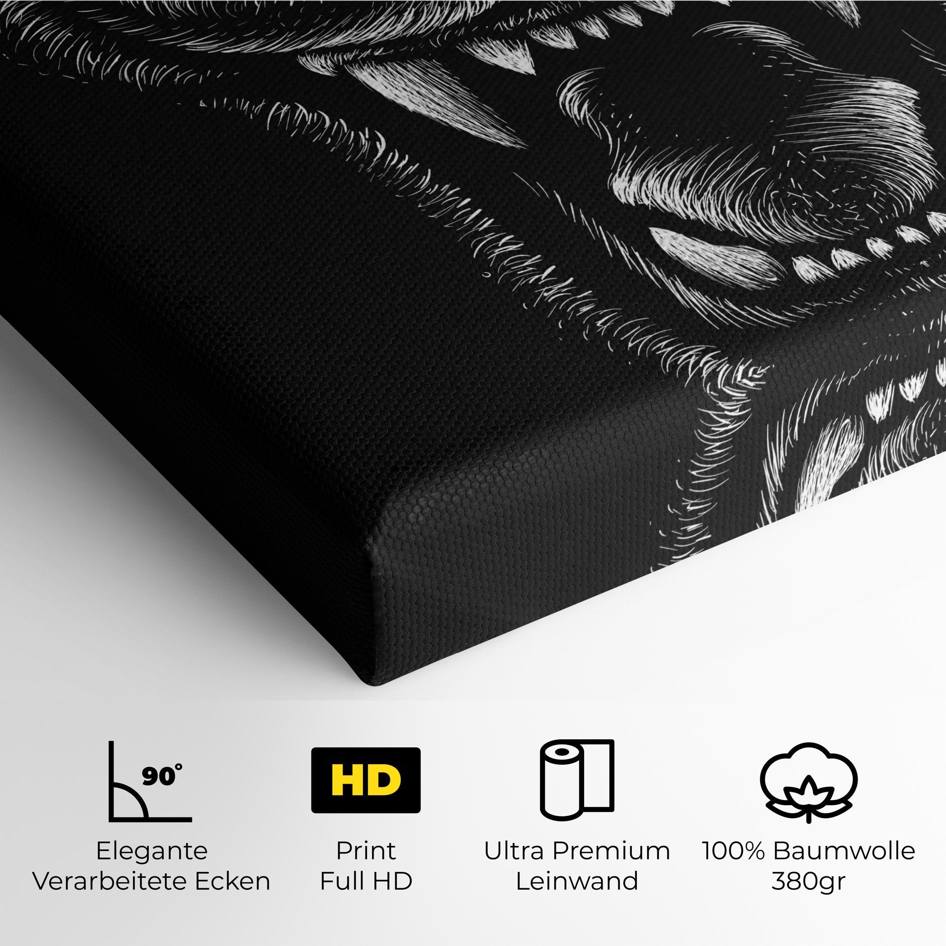 Leinwandbild Lion Bite mockup 4