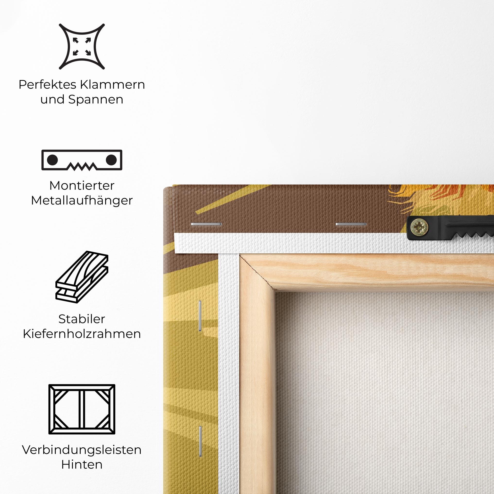 Leinwandbild Lion Art mockup 5