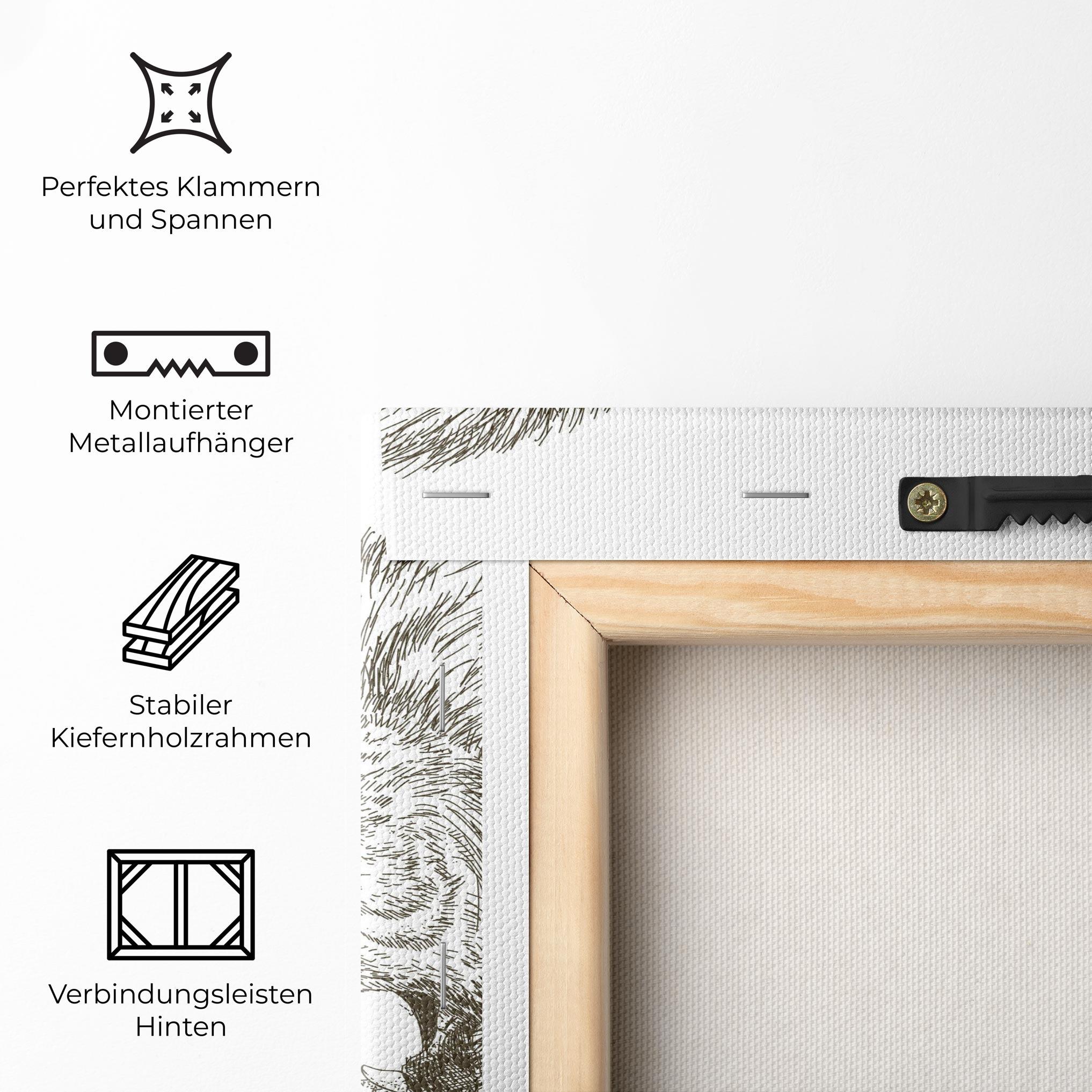 Leinwandbild Lion For Text mockup 5