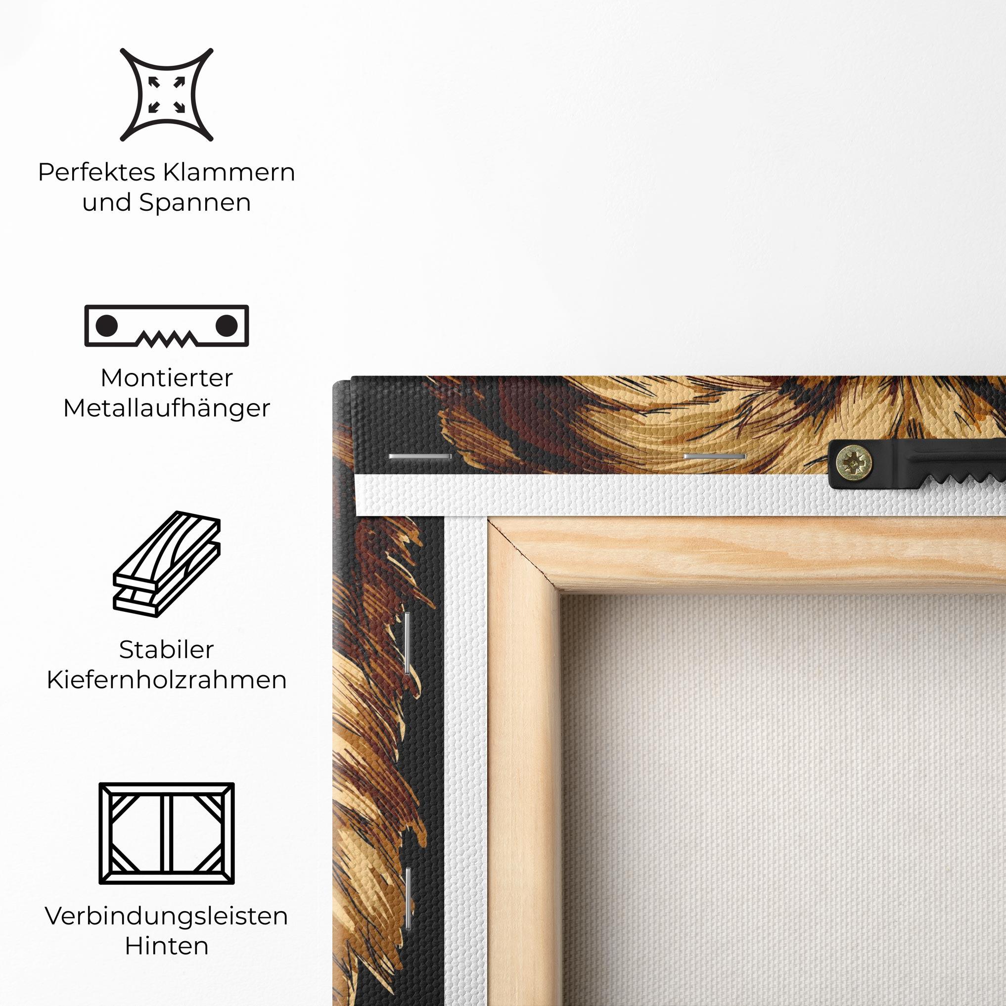 Leinwandbild Lion Head mockup 5