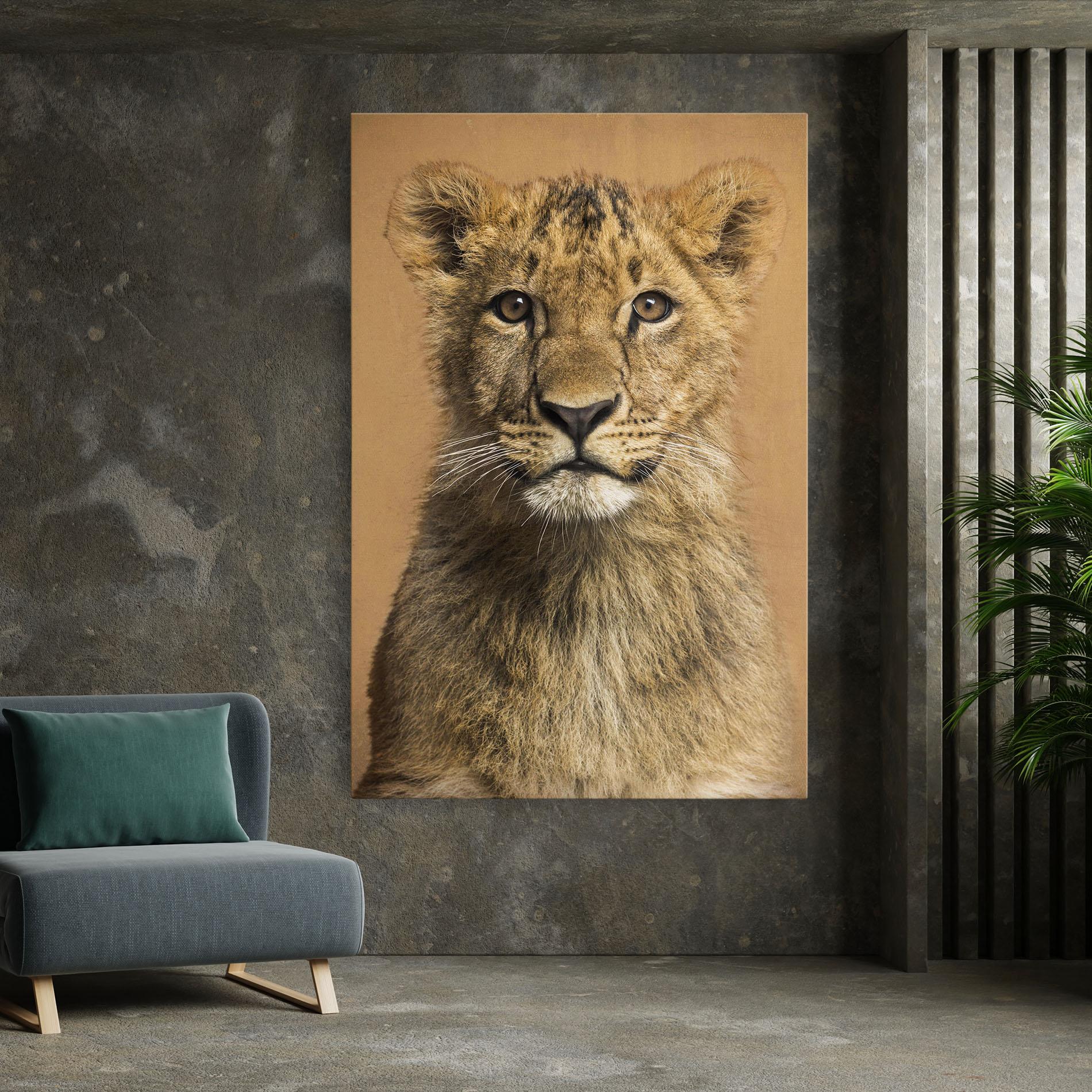 Leinwandbild Baby Lion mockup 7