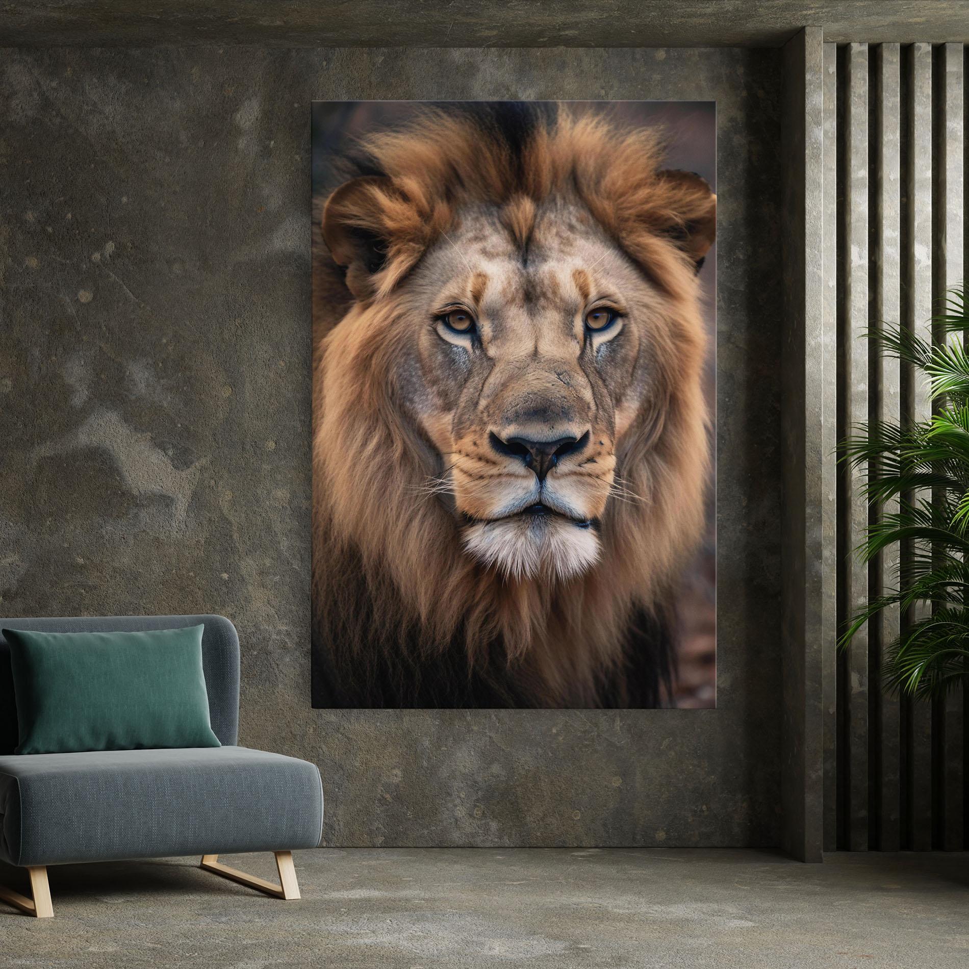 Leinwandbild Wild Lion View mockup 7
