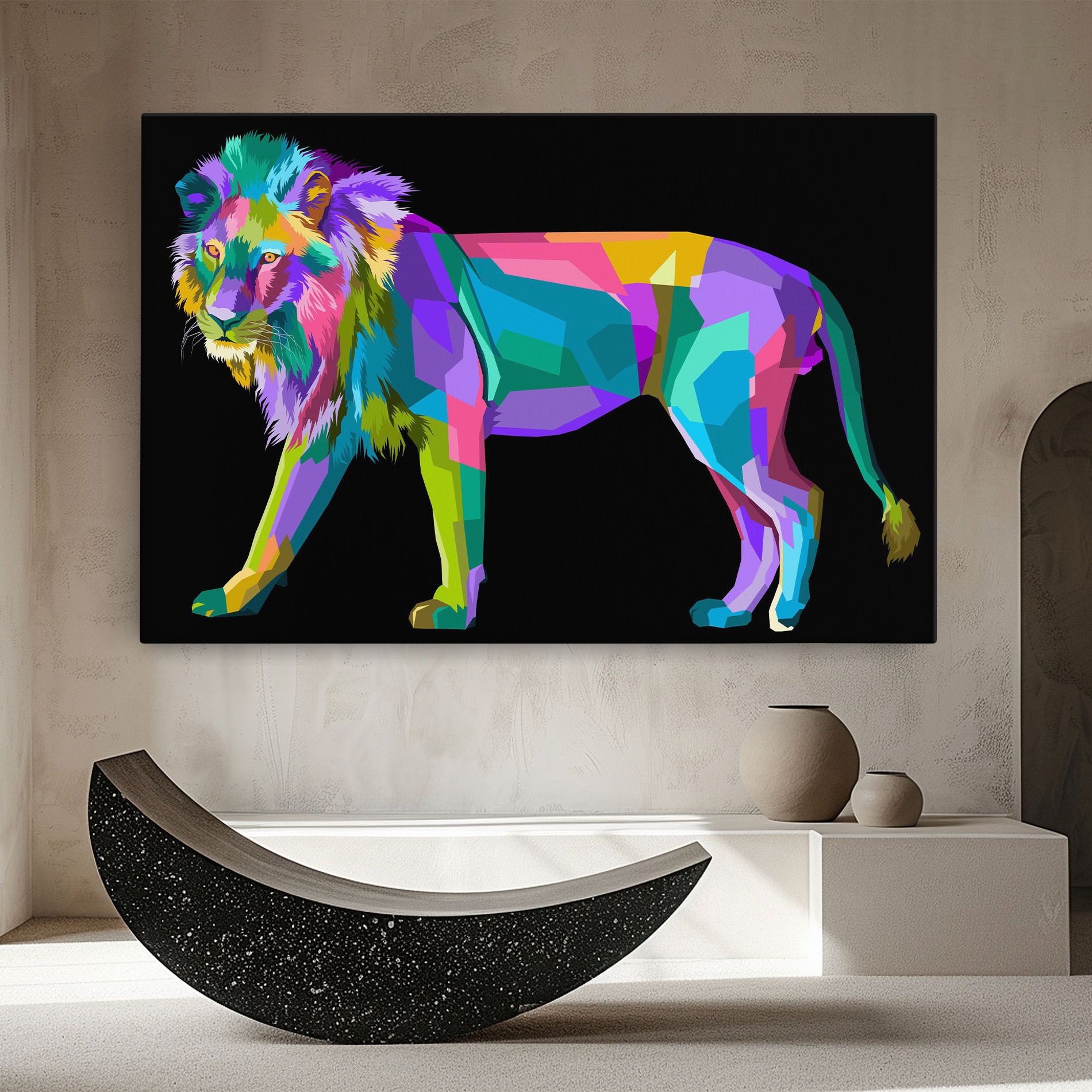 Lion Walking mockup 8