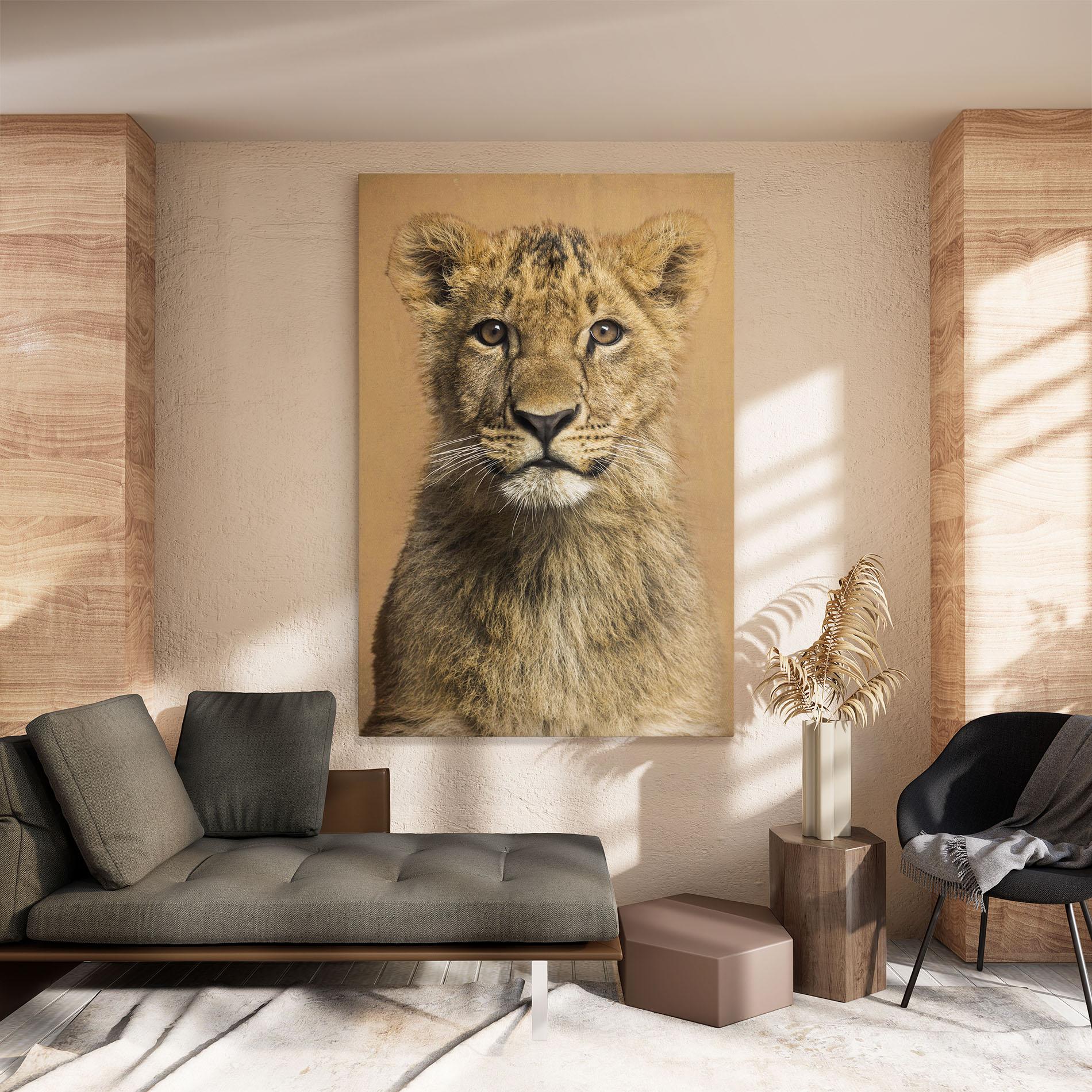 Leinwandbild Baby Lion mockup 8