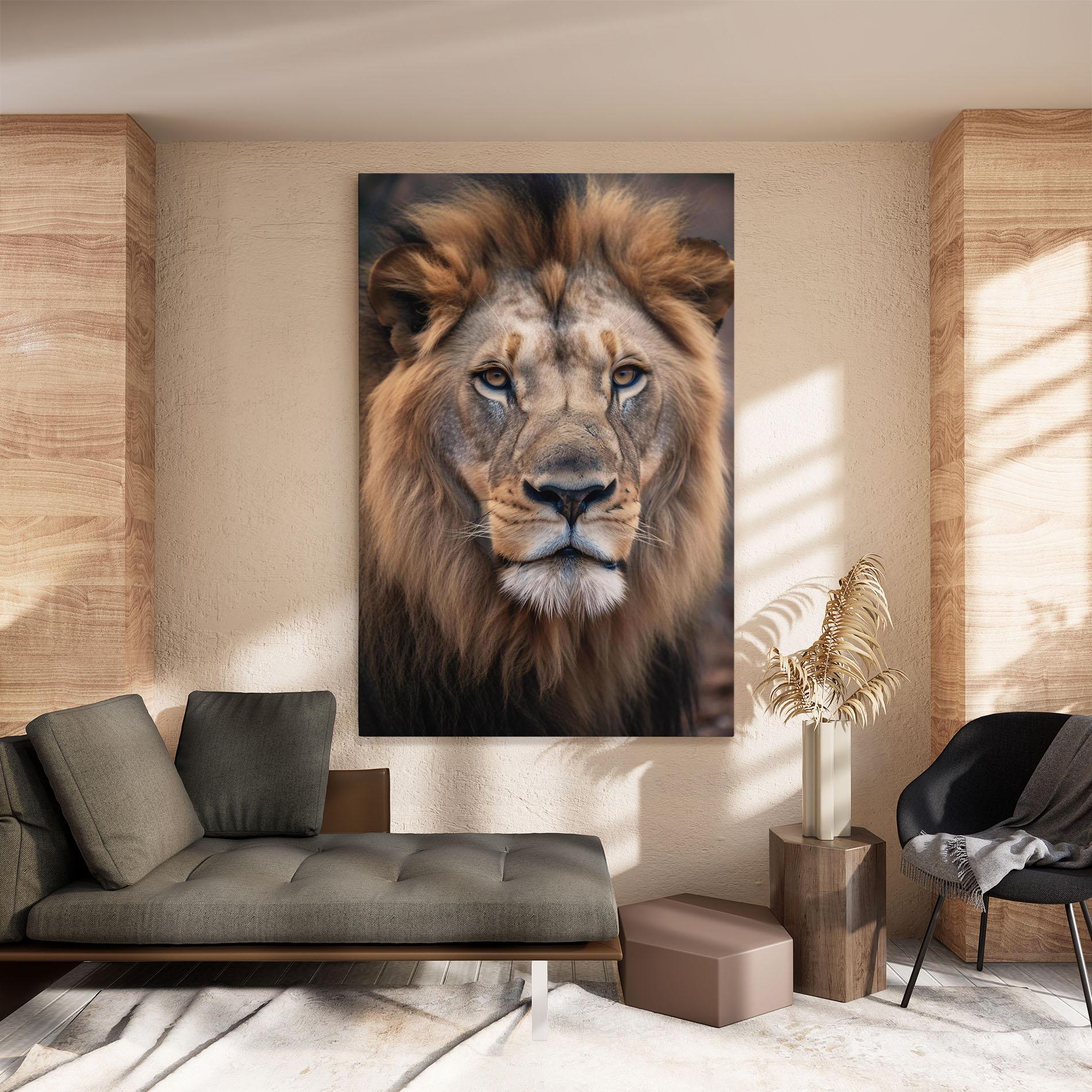 Leinwandbild Wild Lion View mockup 8