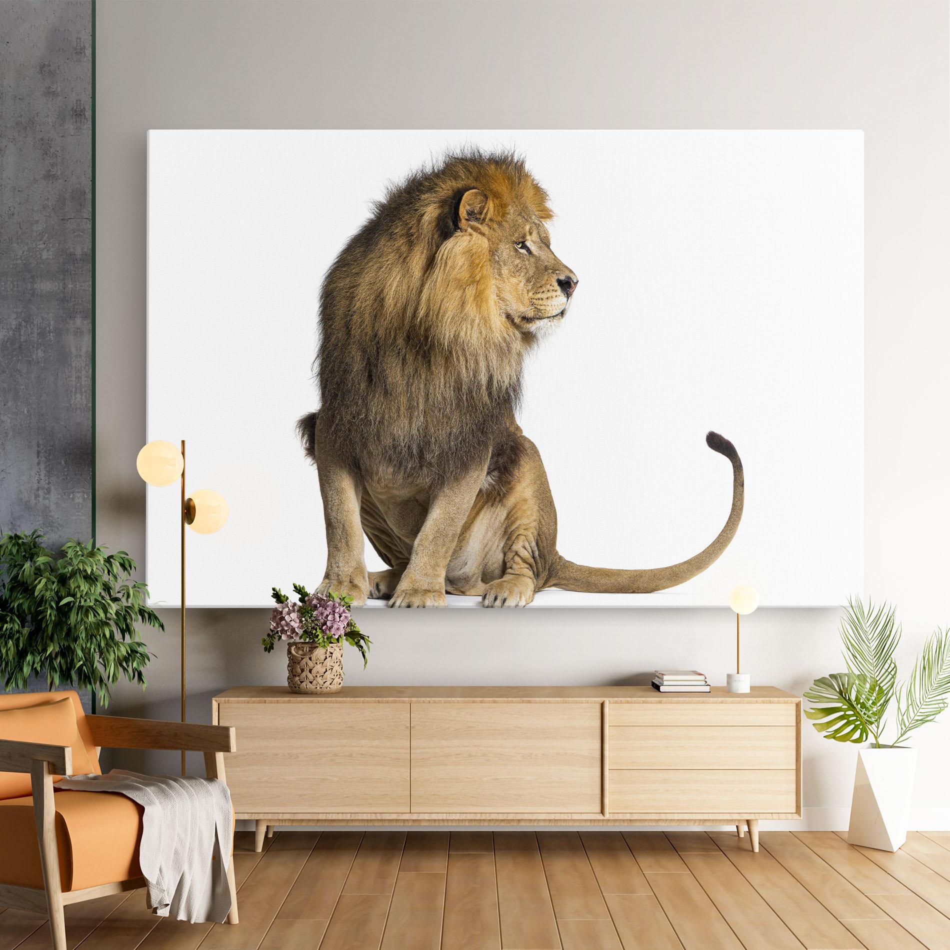 Leinwandbild Big Lion mockup 9