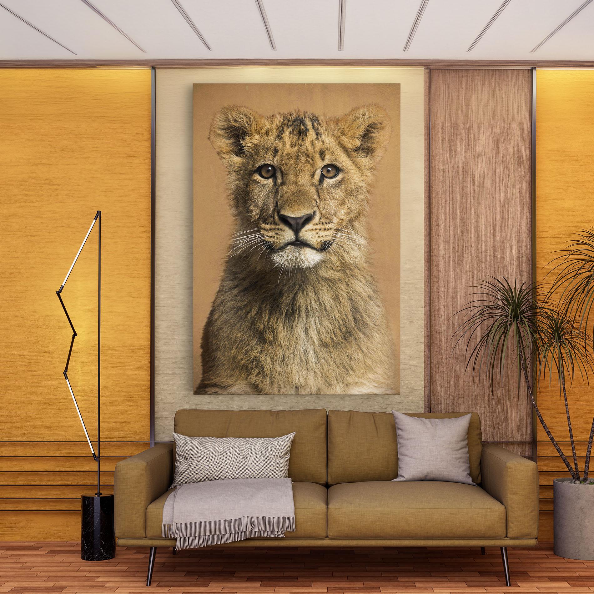 Leinwandbild Baby Lion mockup 9