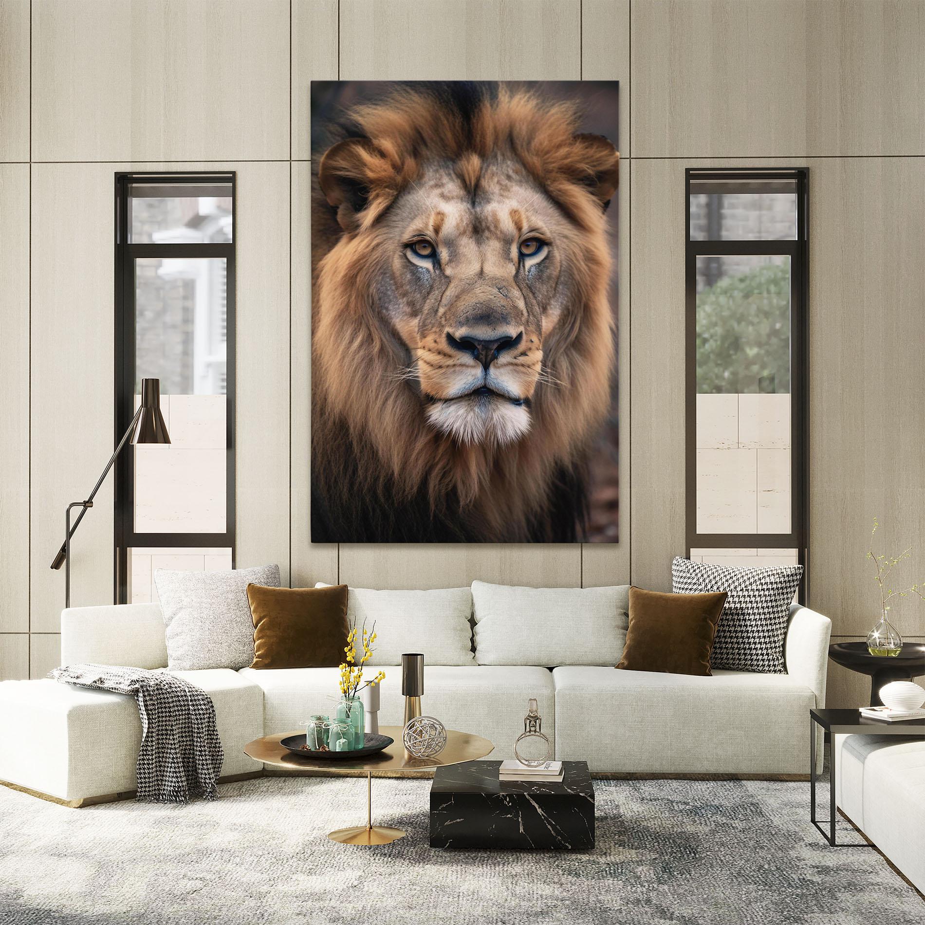 Leinwandbild Wild Lion View mockup 2