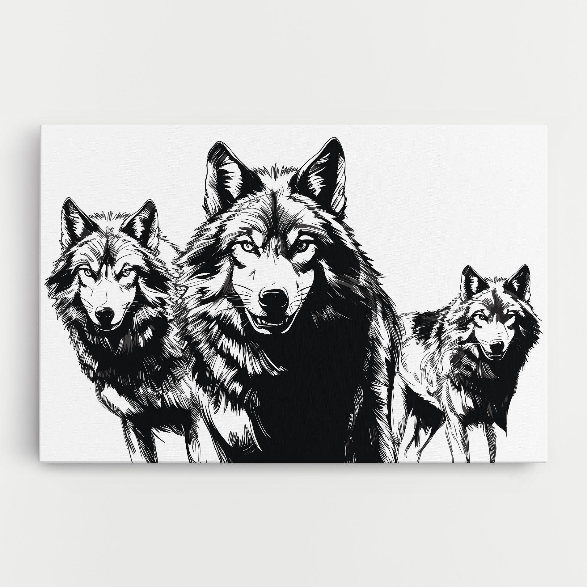 Leinwandbild Wolves mockup 0