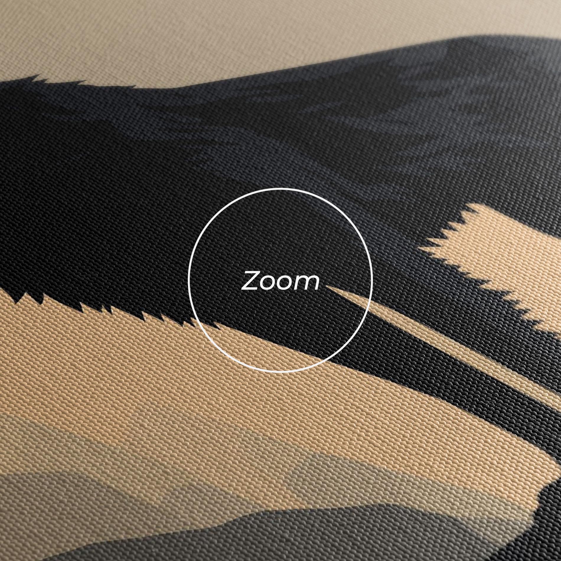 Leinwandbild Black Wolf mockup 3