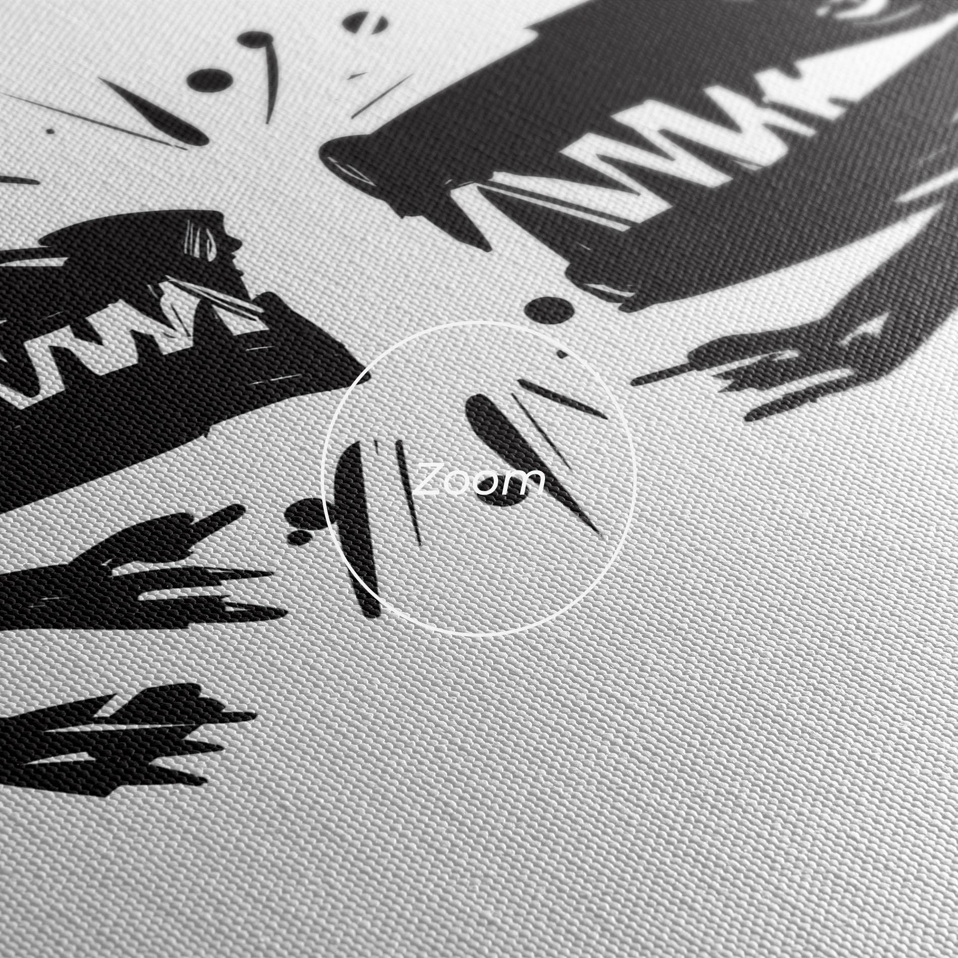 Leinwandbild Black Wolves mockup 3