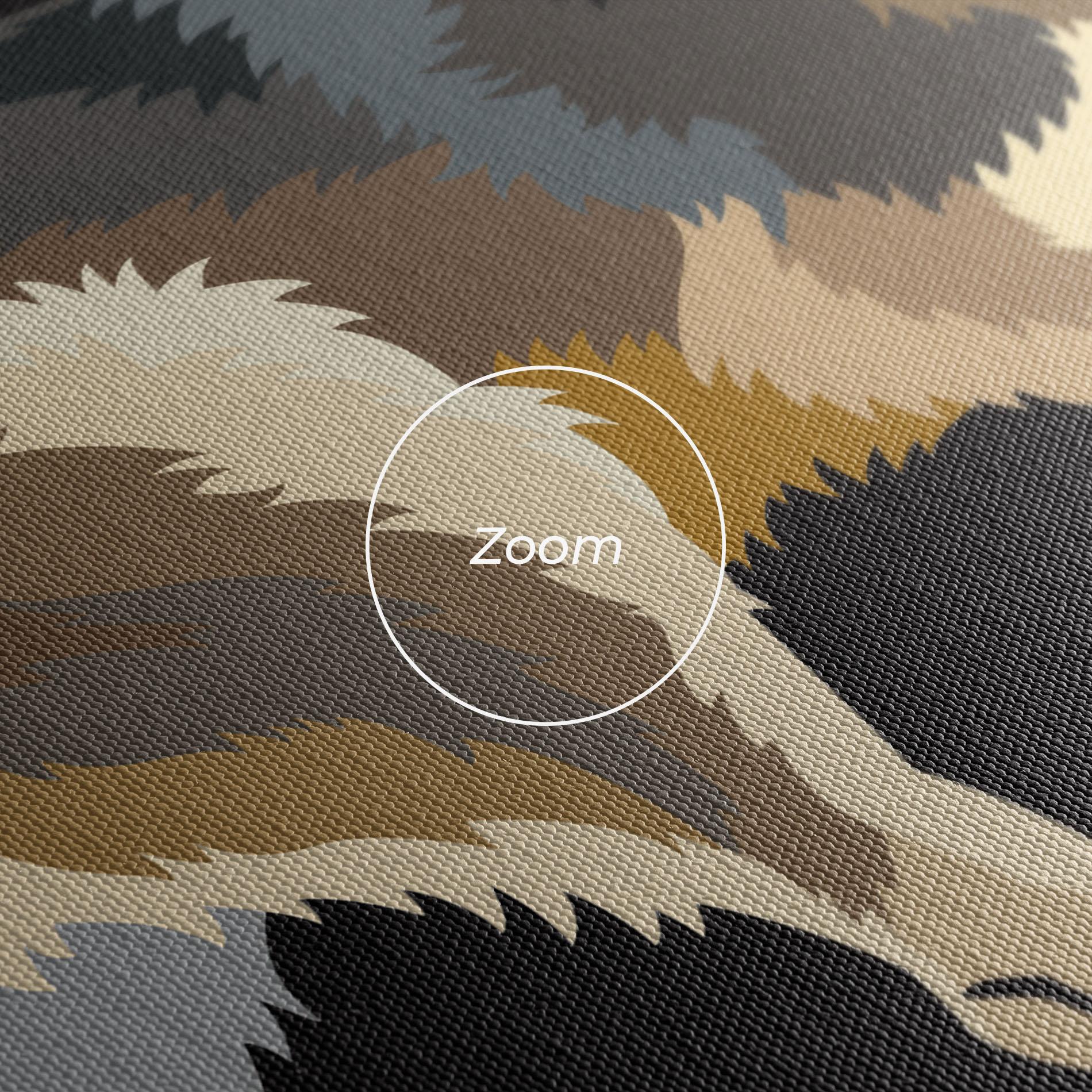 Leinwandbild Cartoon Wolf mockup 3