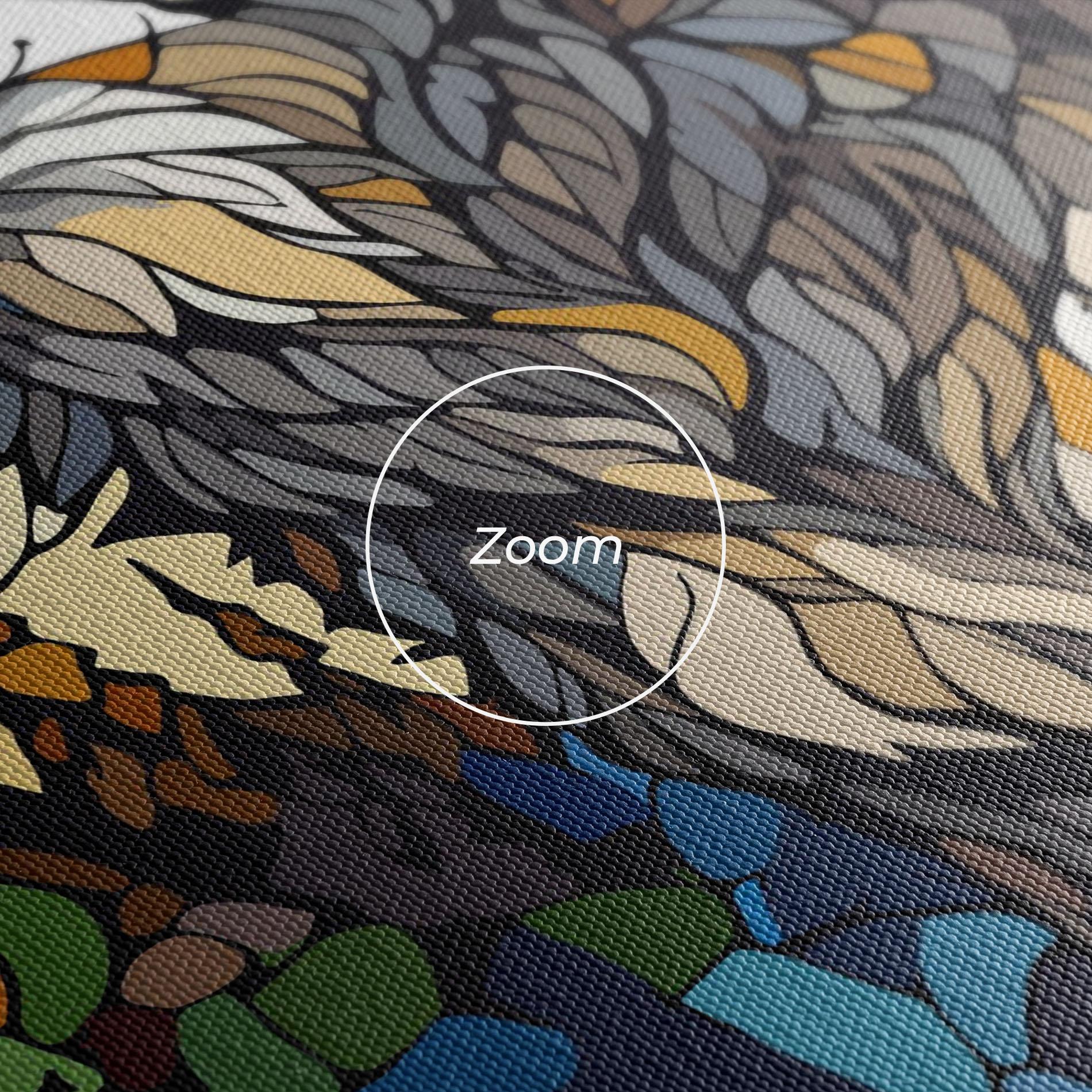 Leinwandbild Glass Wolf mockup 3