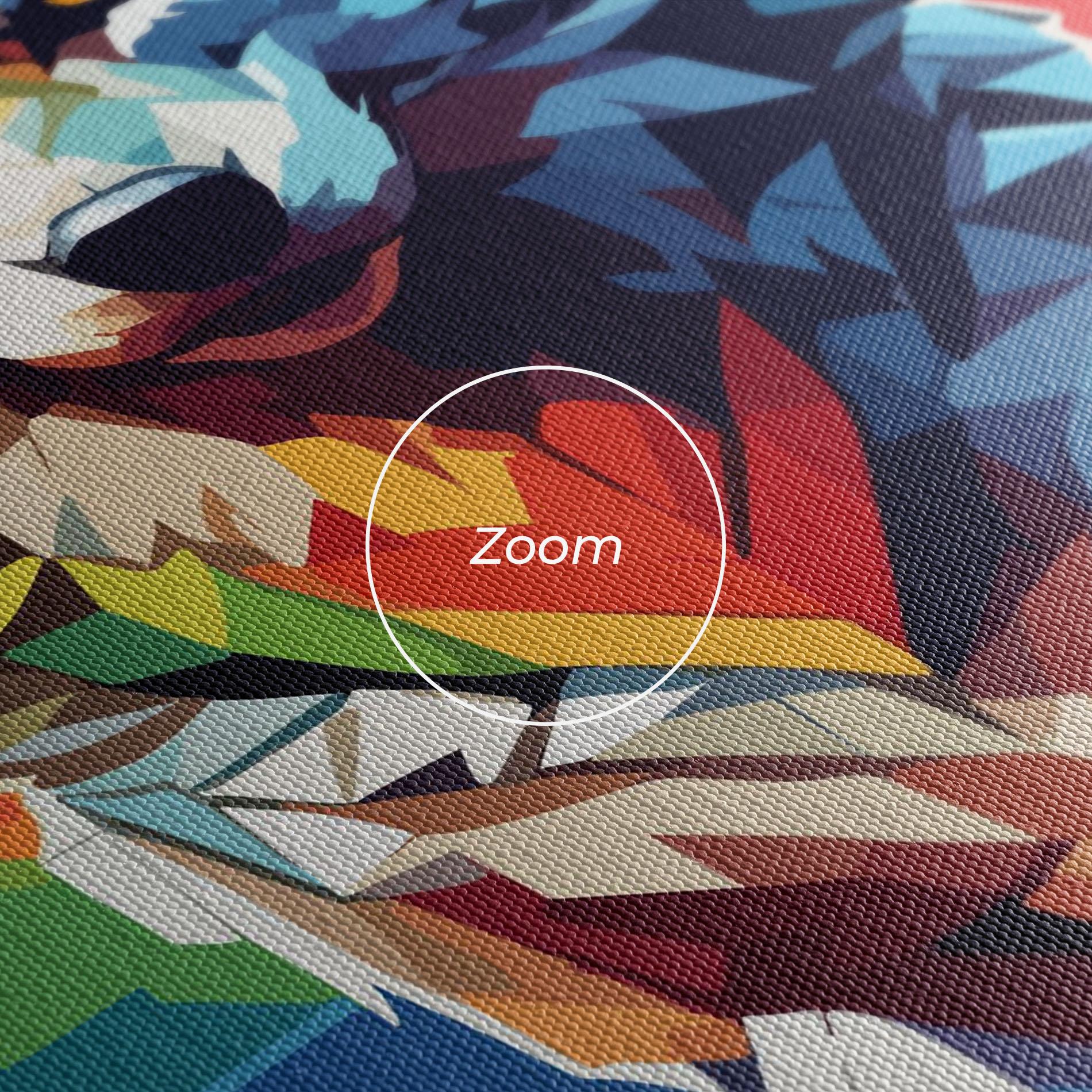 Leinwandbild Wolf Character mockup 3