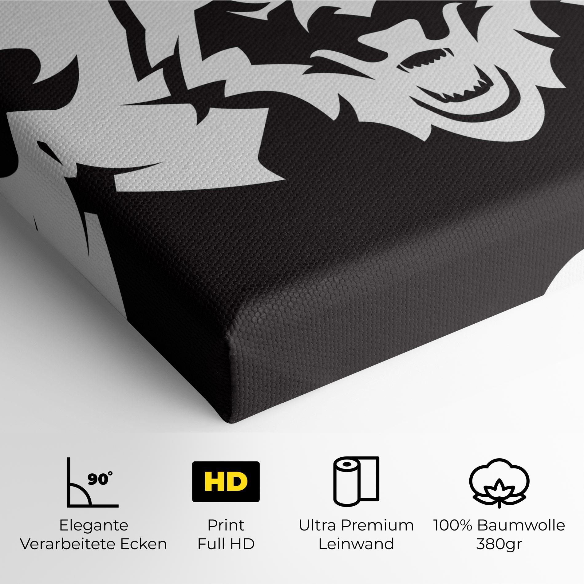 Leinwandbild 3 Wolf Heads mockup 4