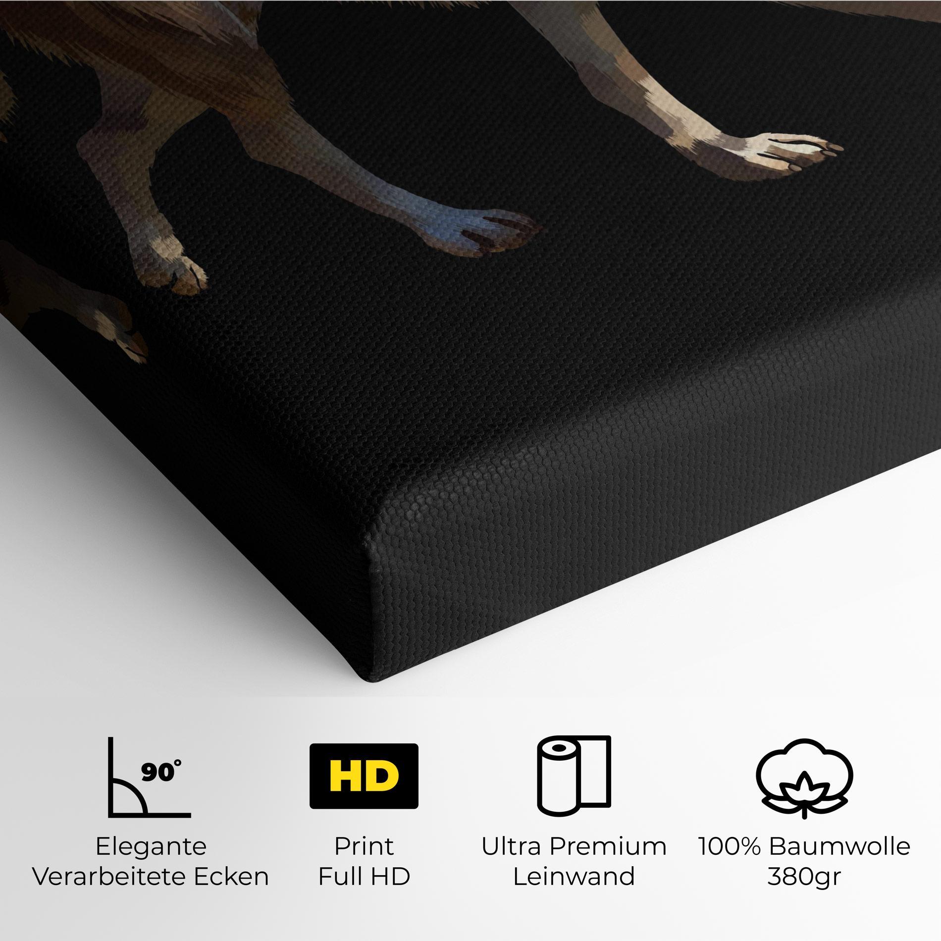 Leinwandbild 3d Wolf mockup 4