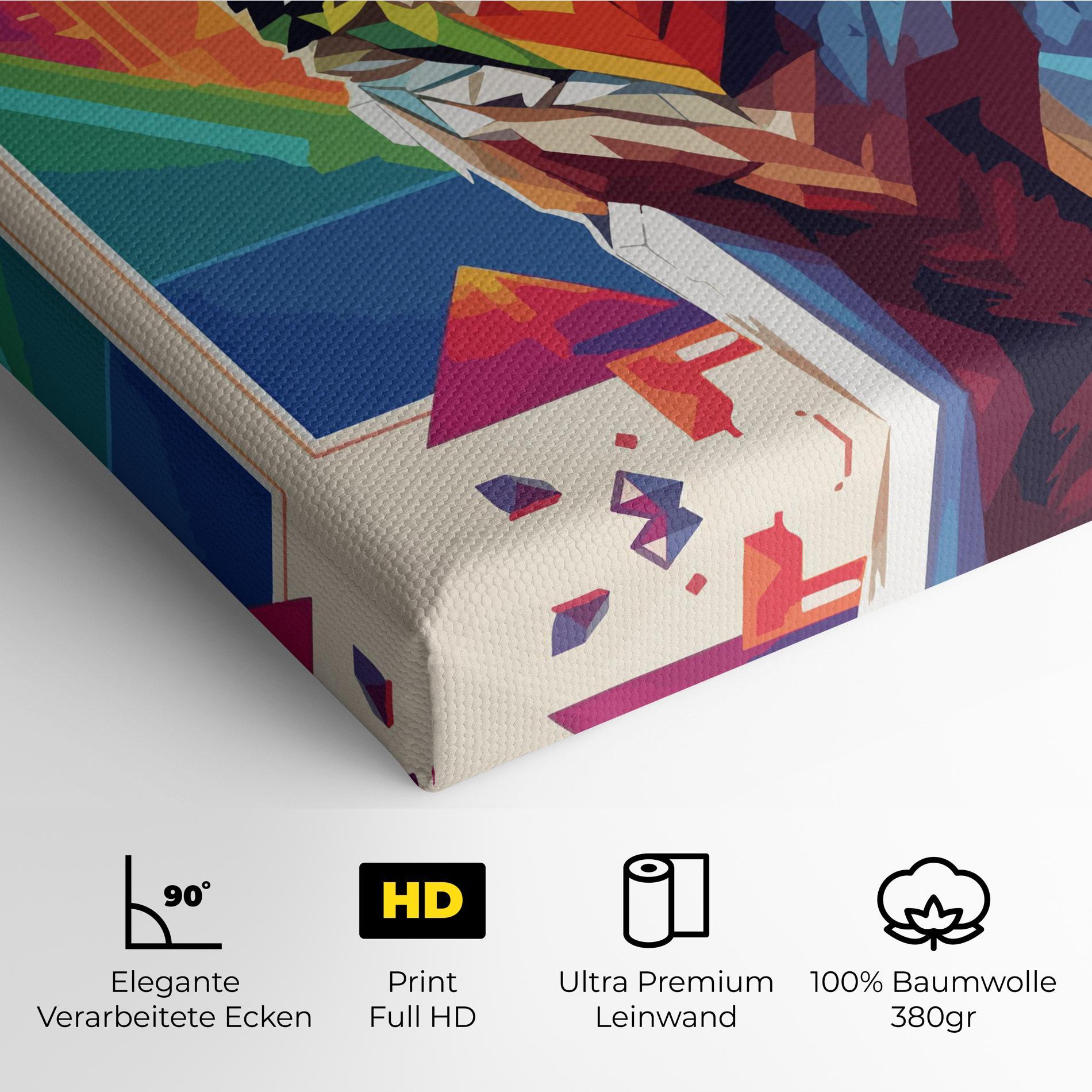 Leinwandbild Wolf Character mockup 4