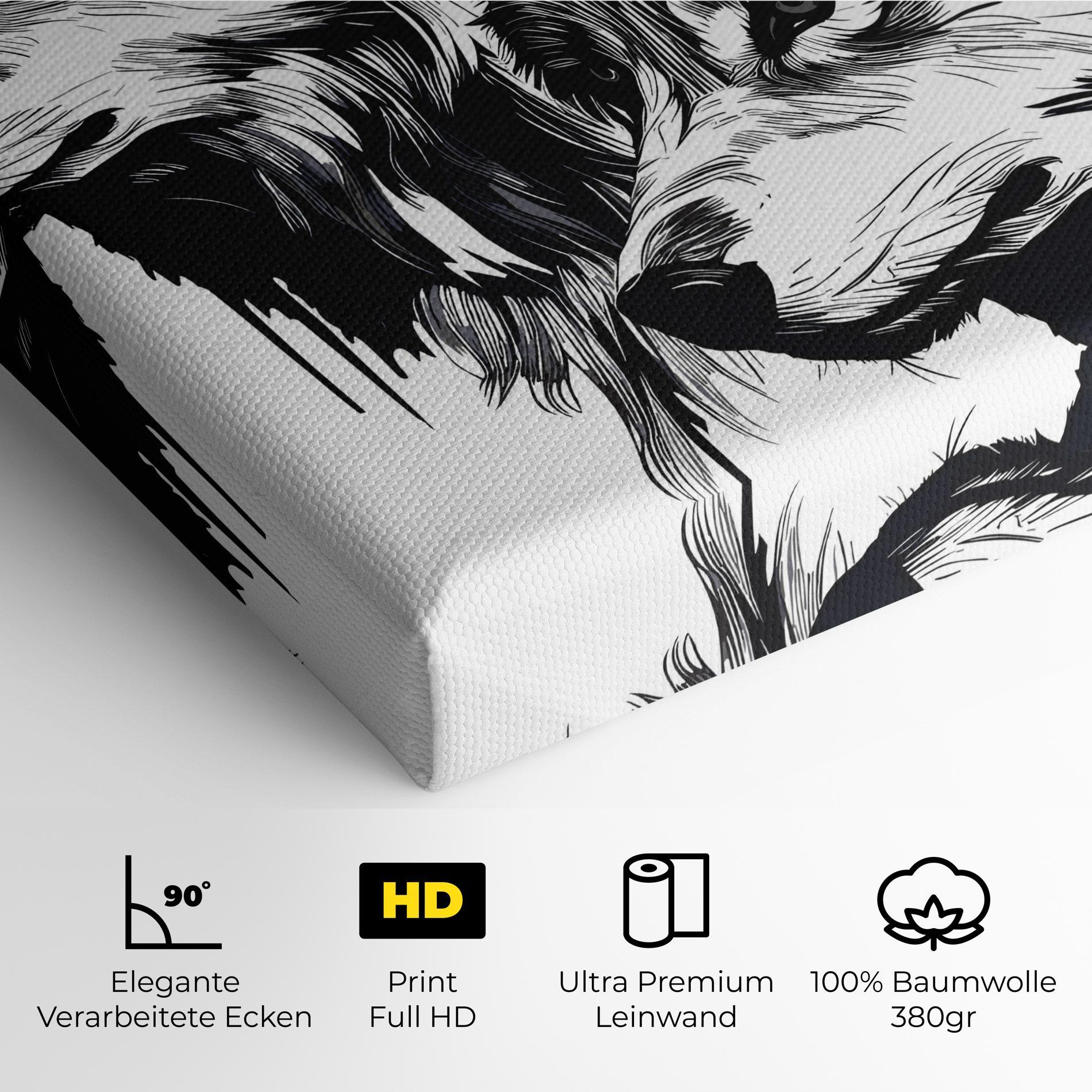 Leinwandbild Wolf Friends mockup 4