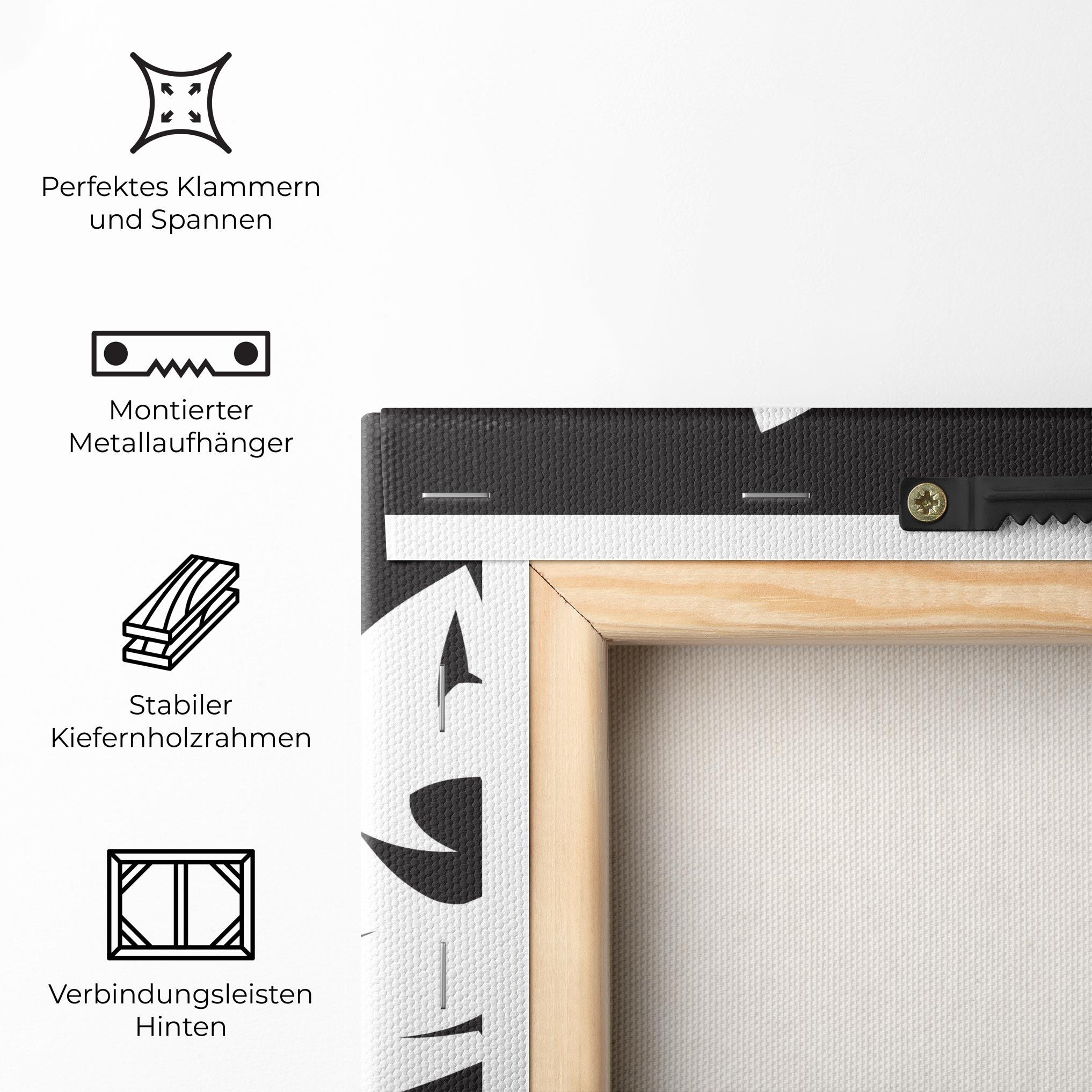 Leinwandbild 3 Wolf Heads mockup 5