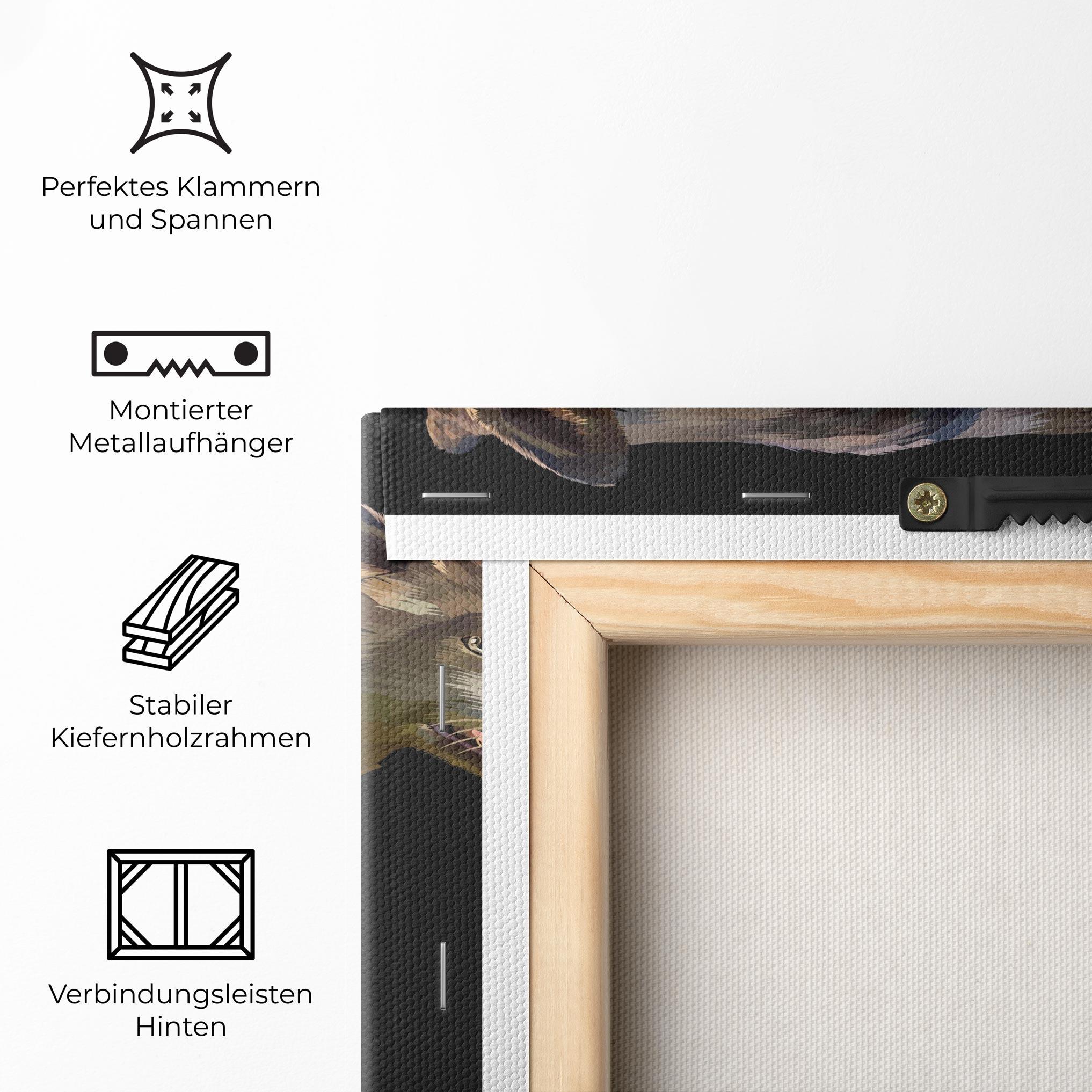 Leinwandbild 3d Wolf mockup 5