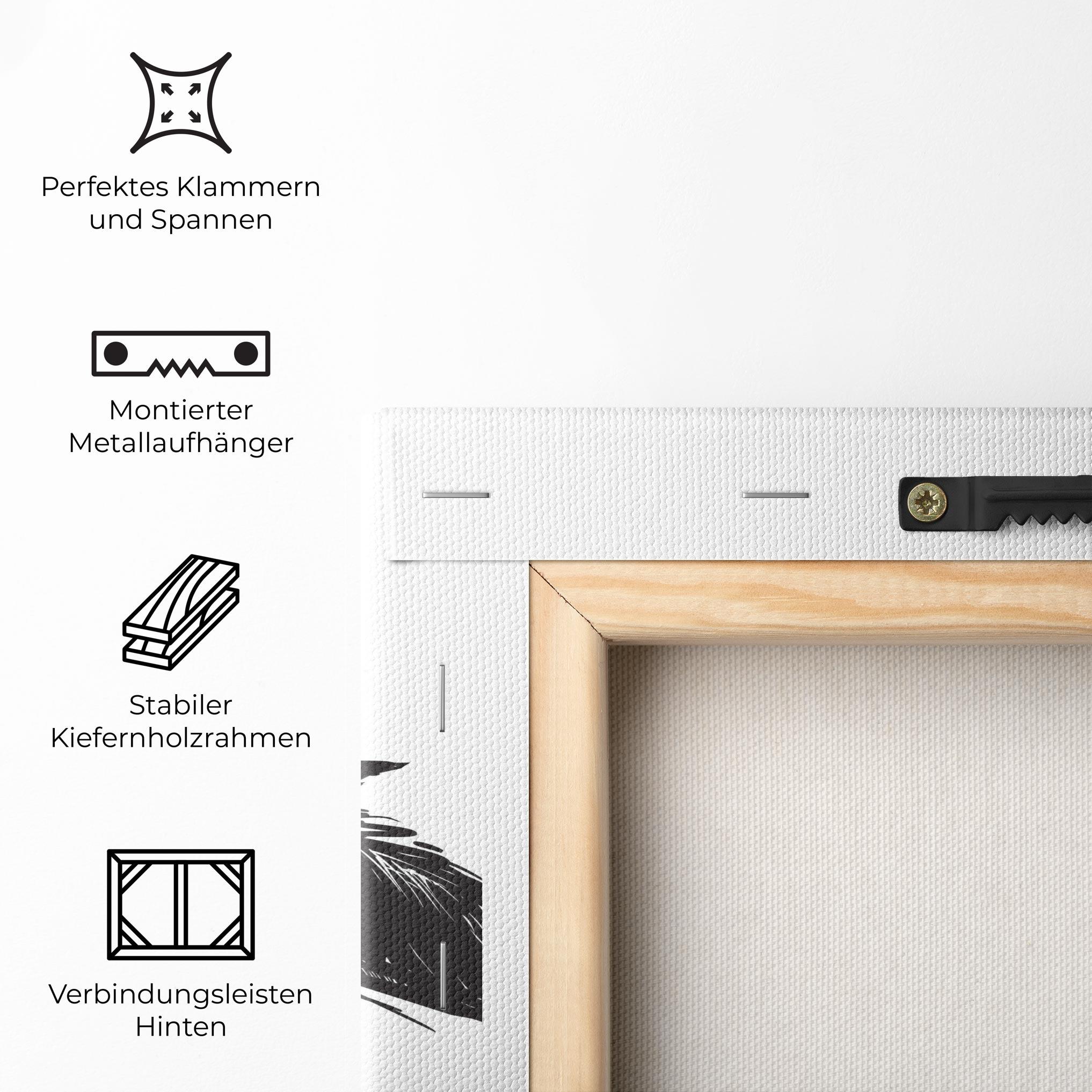 Leinwandbild Black Wolves mockup 5