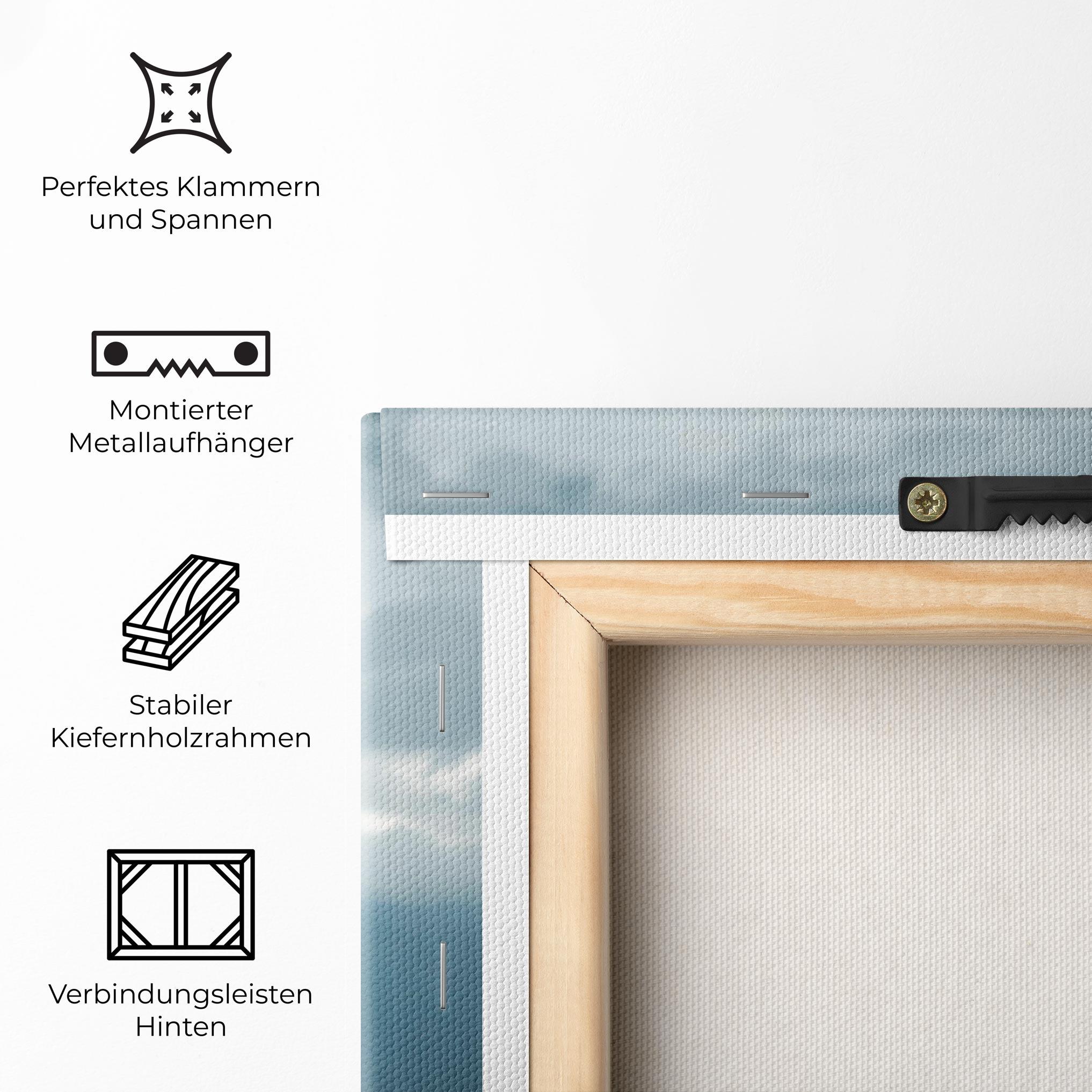 Leinwandbild Grey Wolf Looking mockup 5