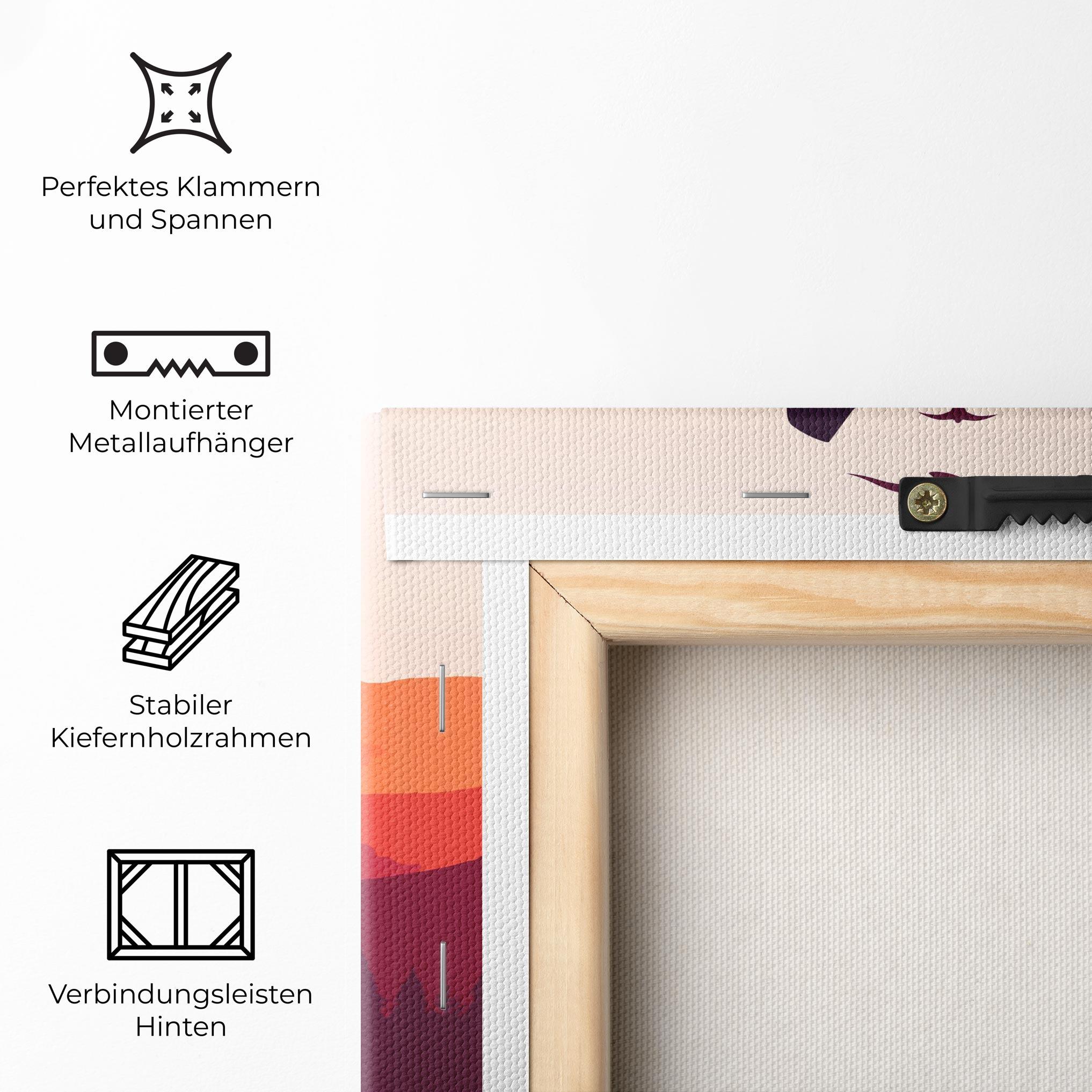 Leinwandbild Wolf Pink Moon mockup 5