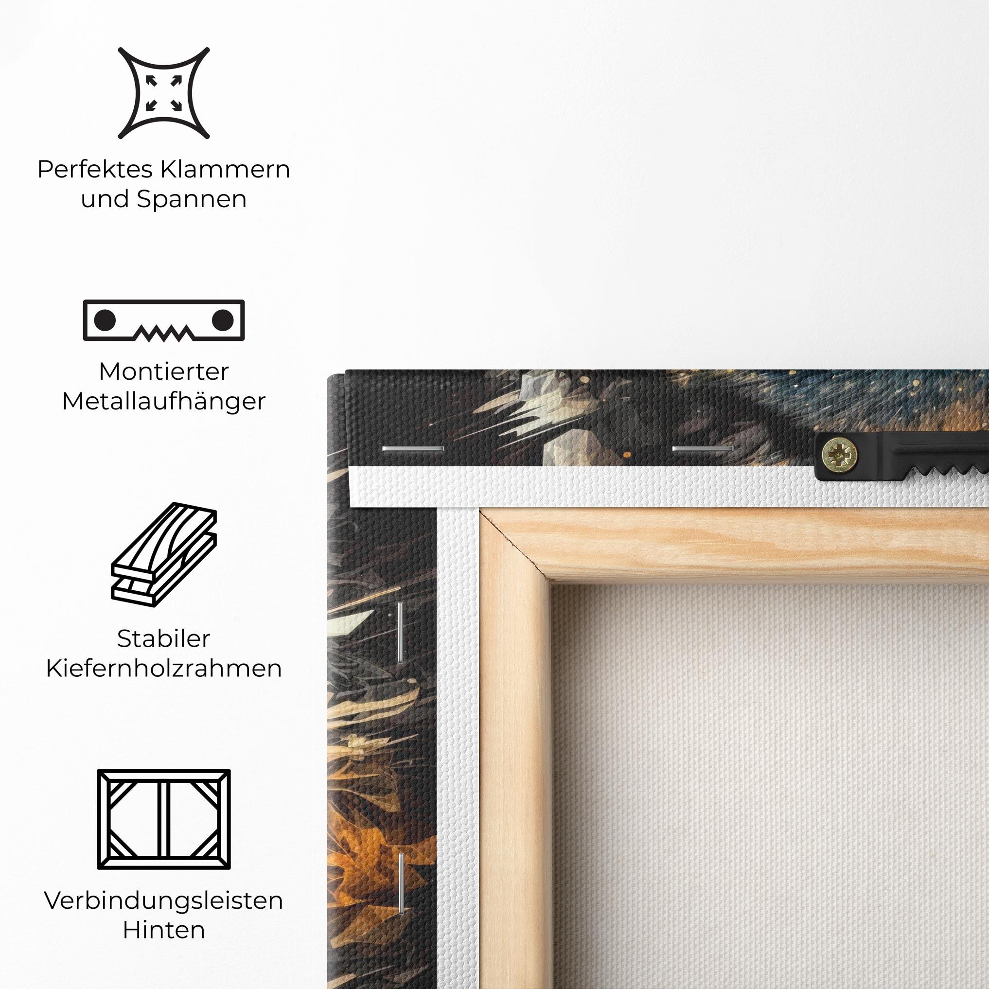 Leinwandbild Wolf Portrait mockup 5