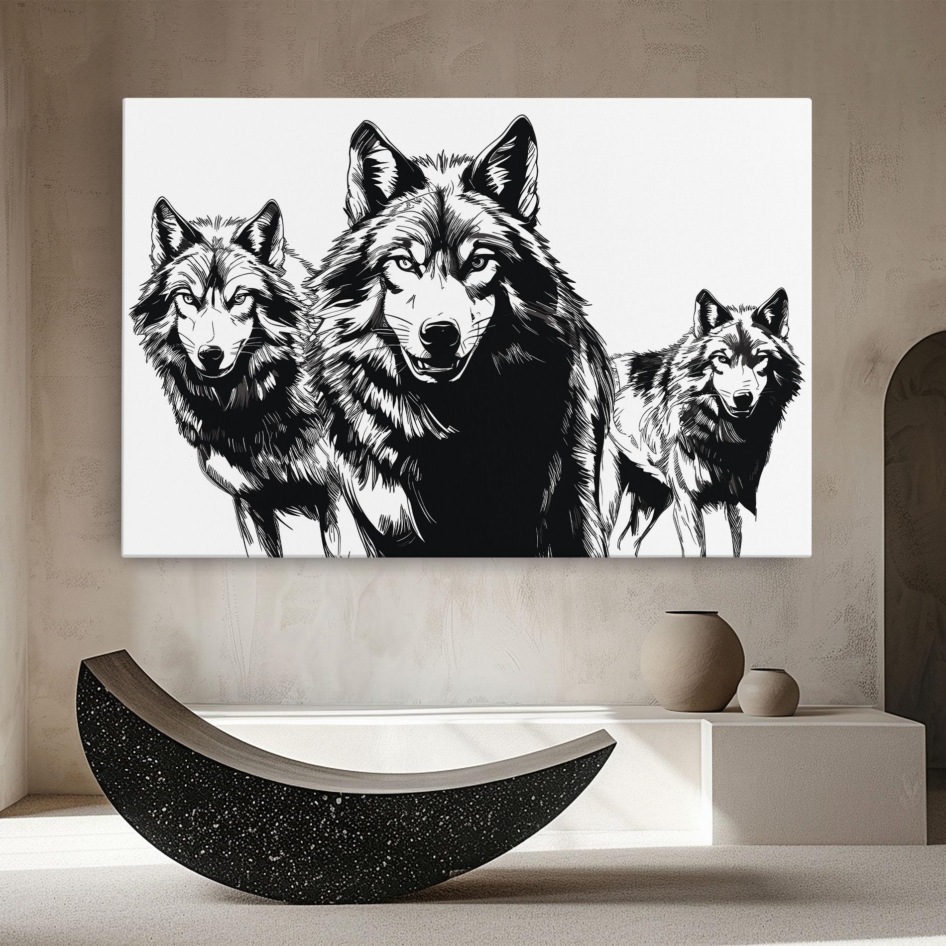 Leinwandbild Wolves mockup 8