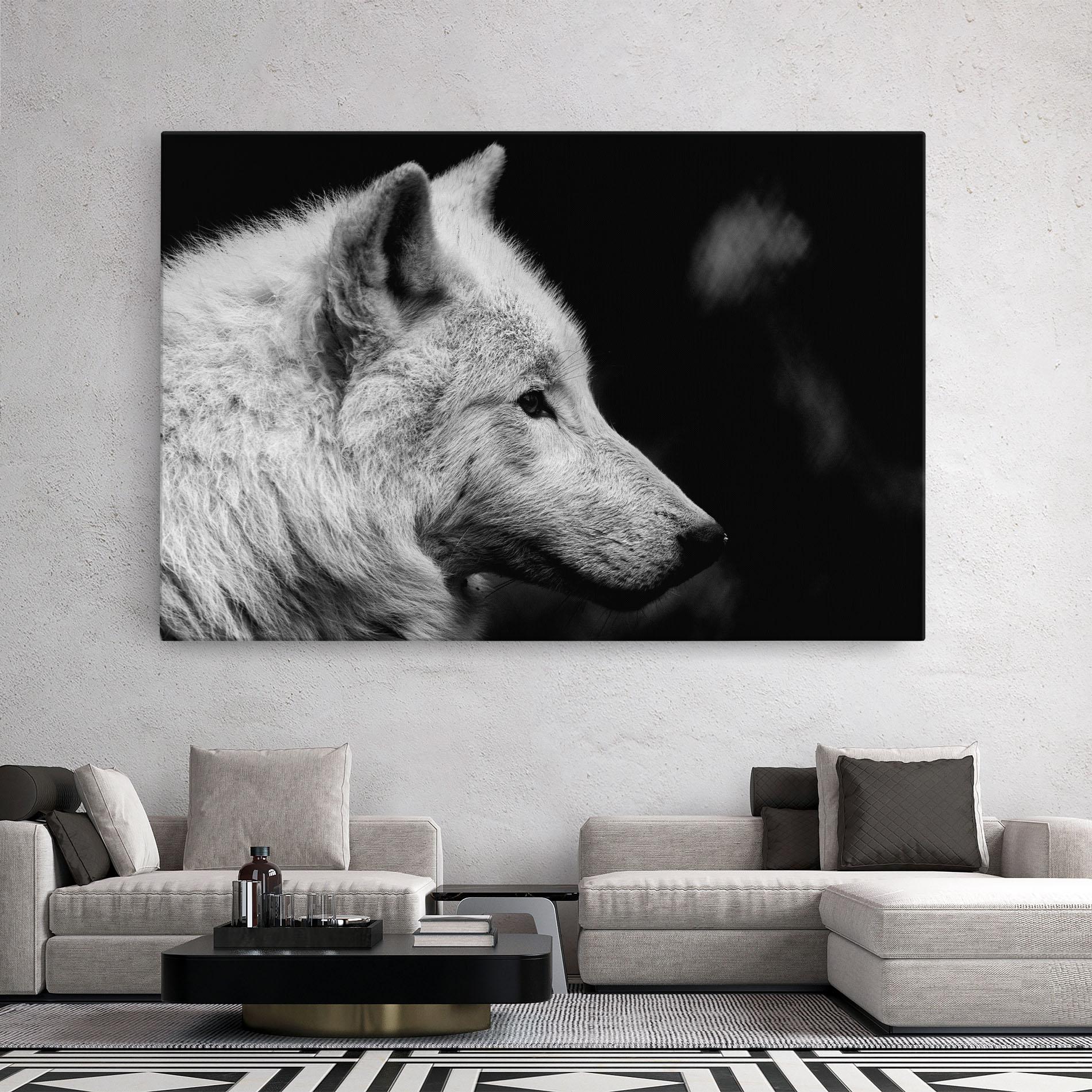 Leinwandbild Grey Wolf mockup 2